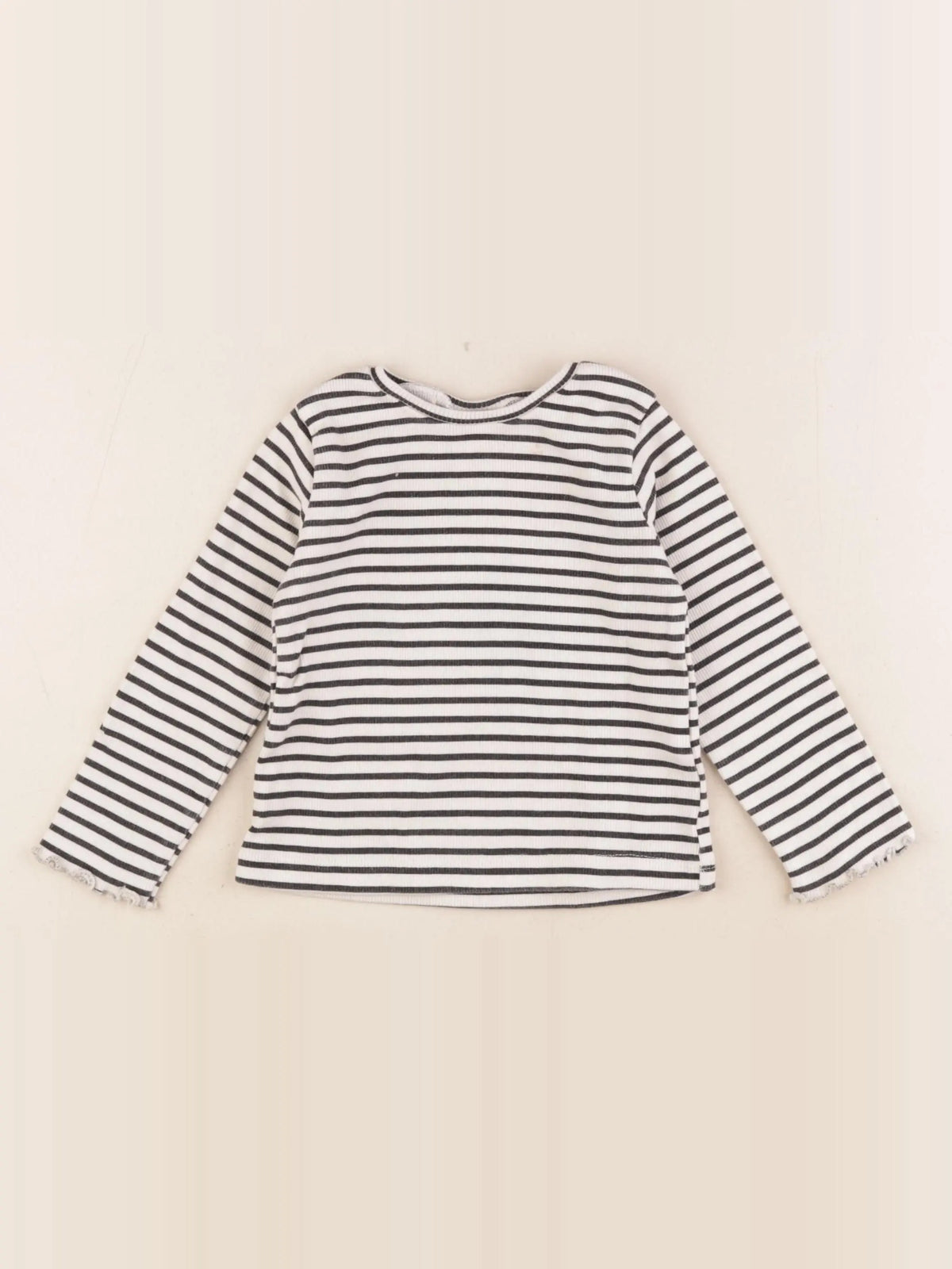 Zara - tee-shirt blanc, noir - 2 ans