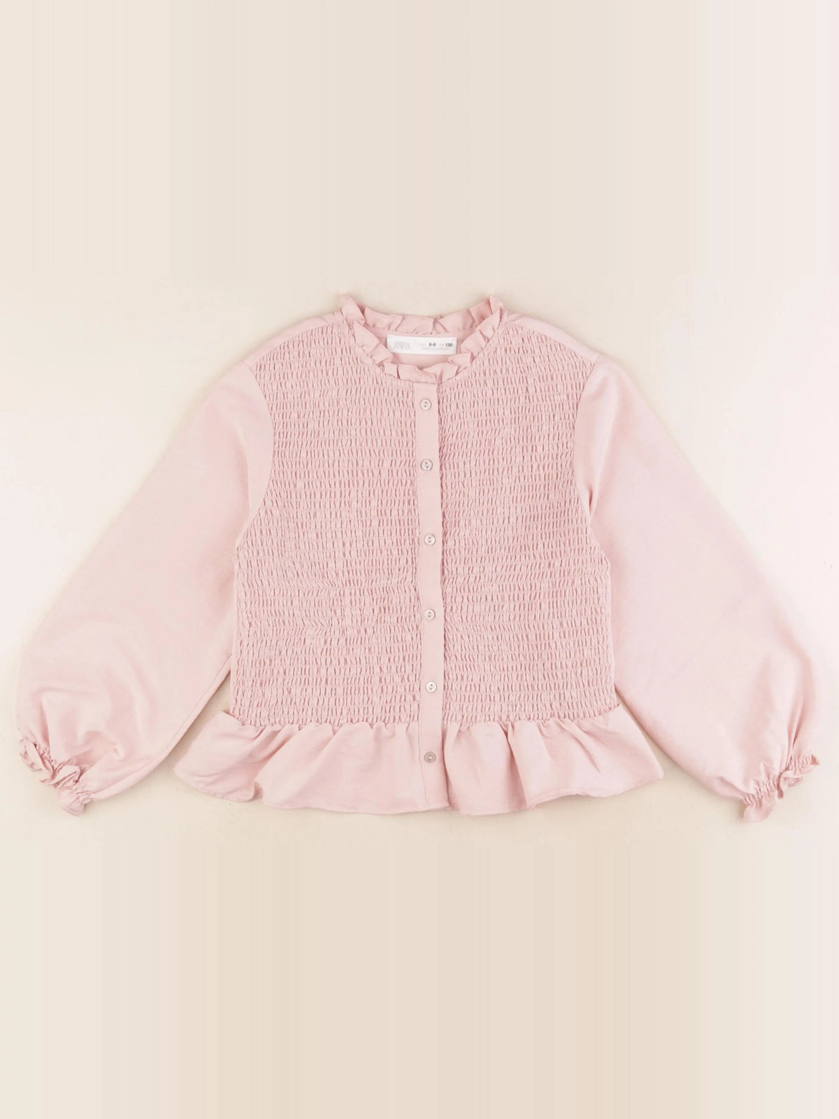 Zara - blouse rose - 8/9 ans