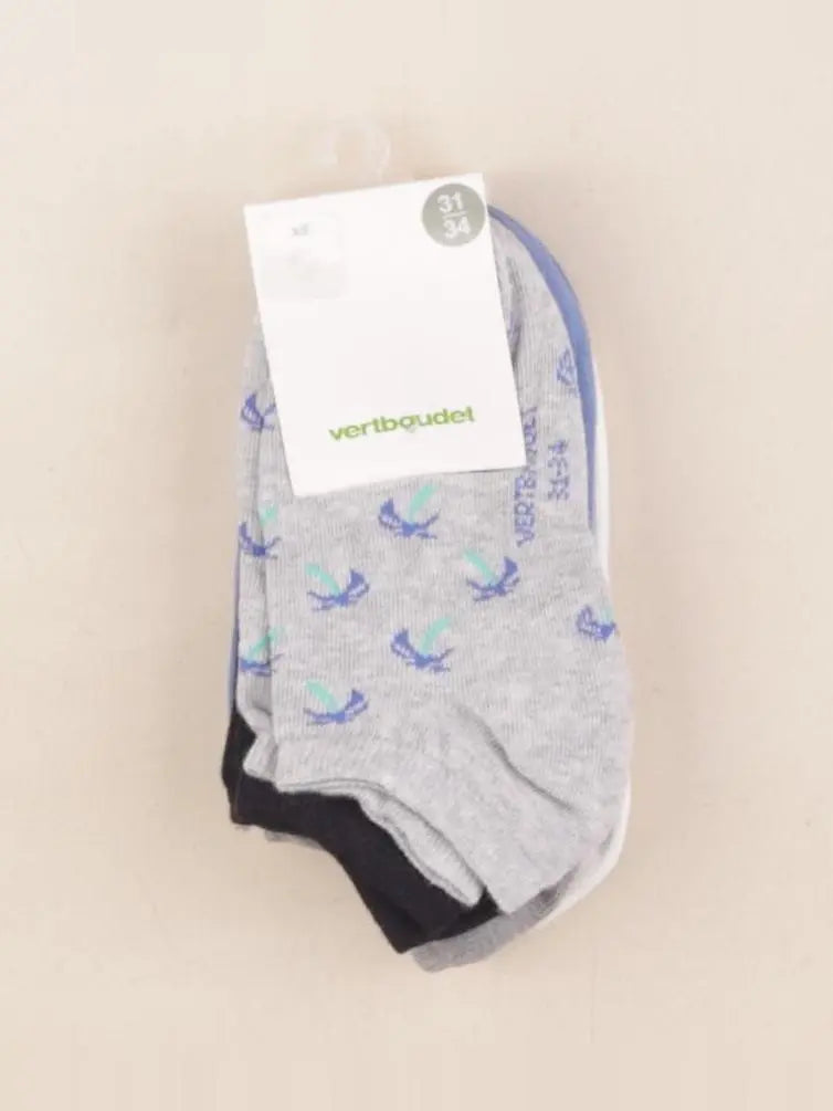 Vertbaudet - lot de 5 chaussettes multicolore - 7/8 ans