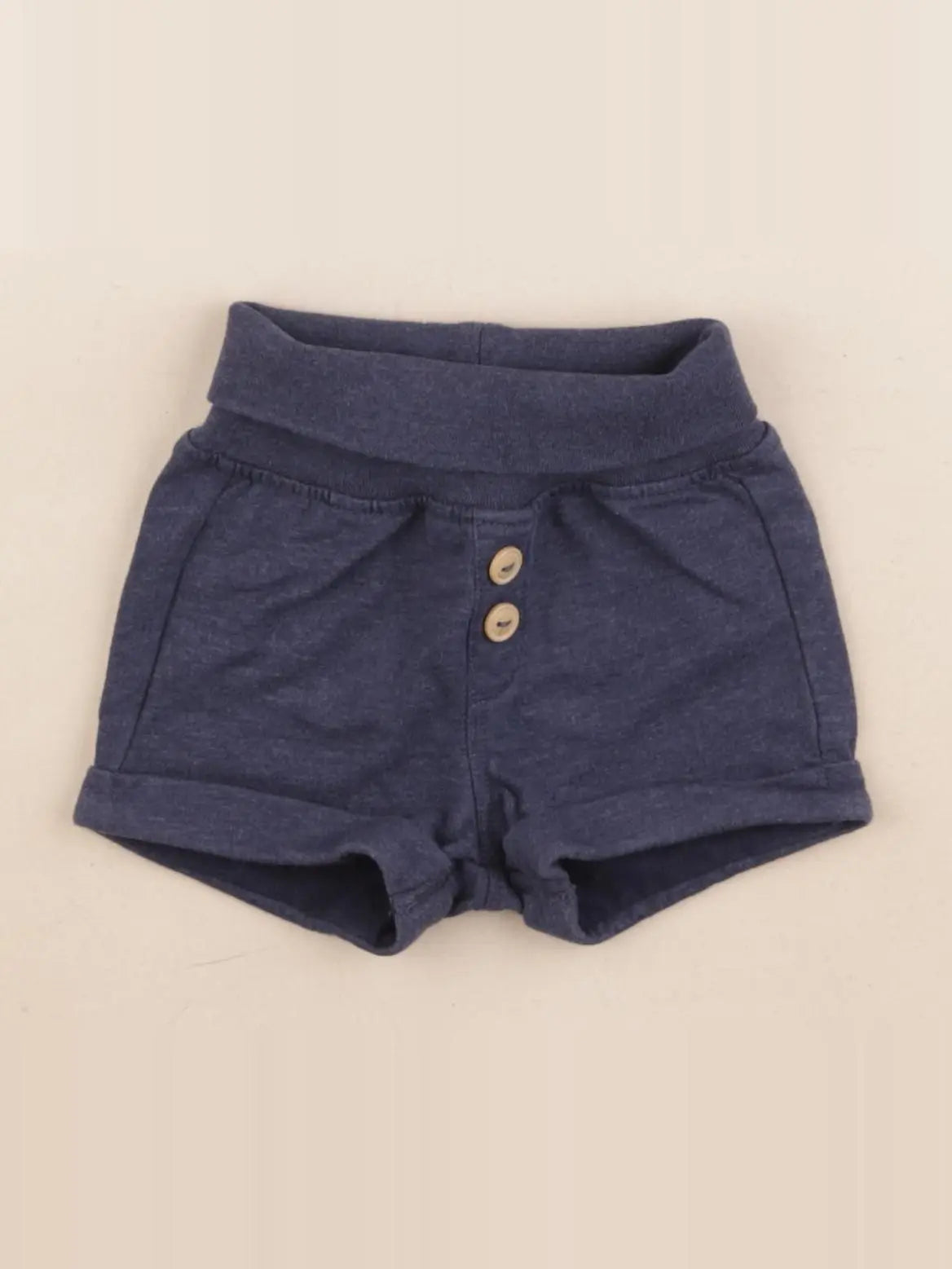 H&M - short bleu - 1/2 mois