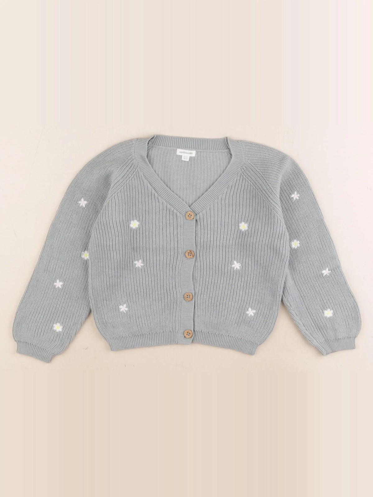 Vertbaudet - gilet vert - 36 mois