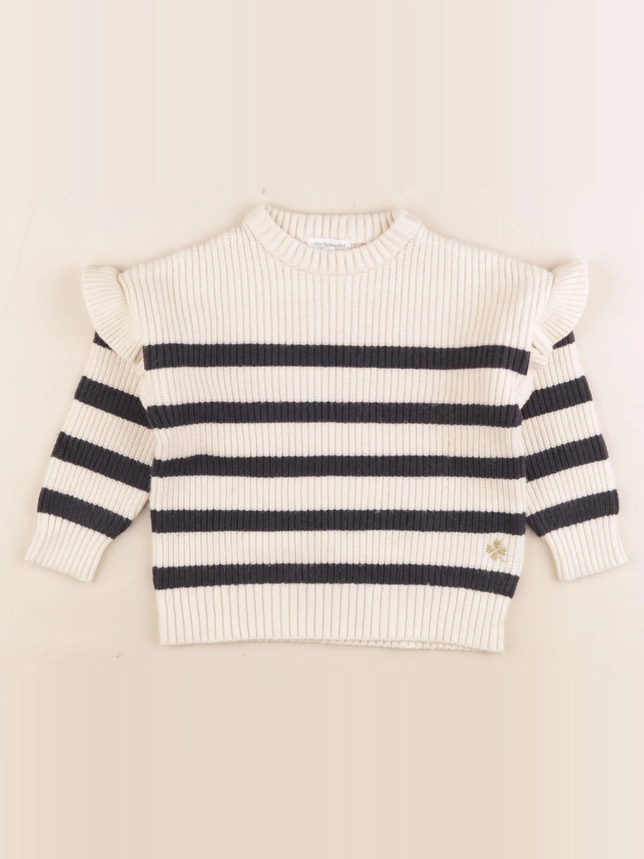 Vertbaudet - pull beige - 3 ans