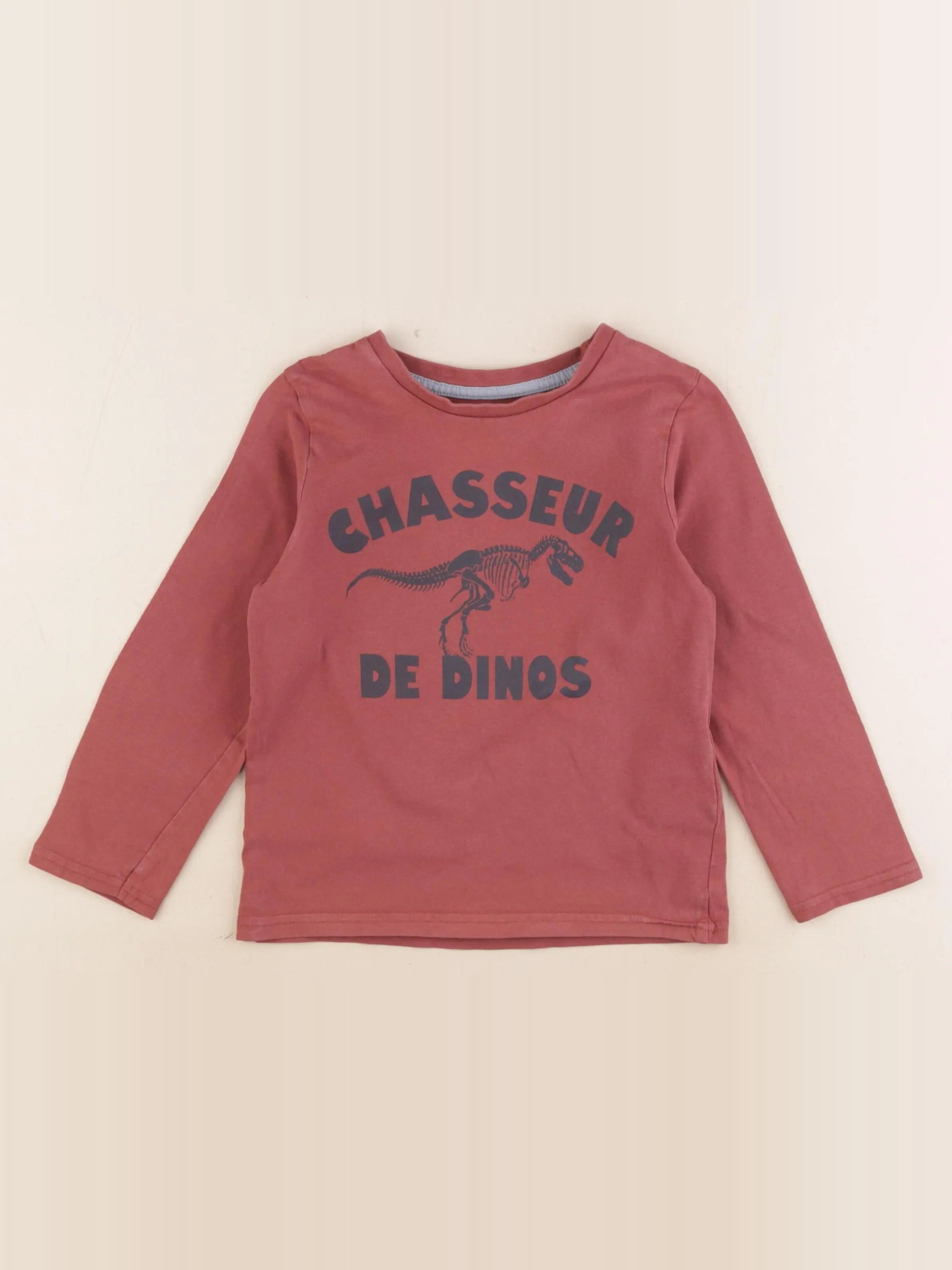Vertbaudet - tee-shirt rouge - 5 ans