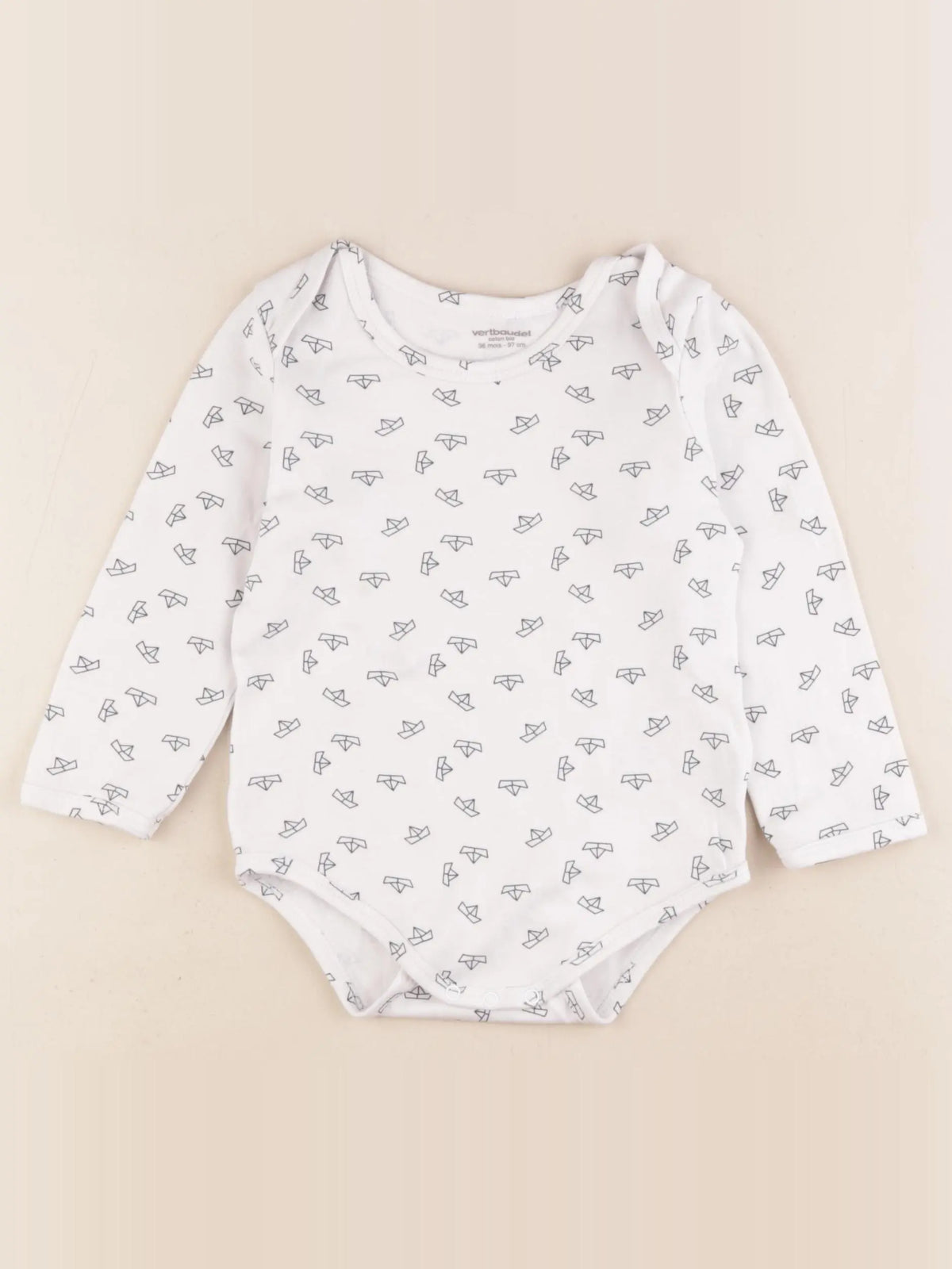 Vertbaudet - body blanc - 36 mois