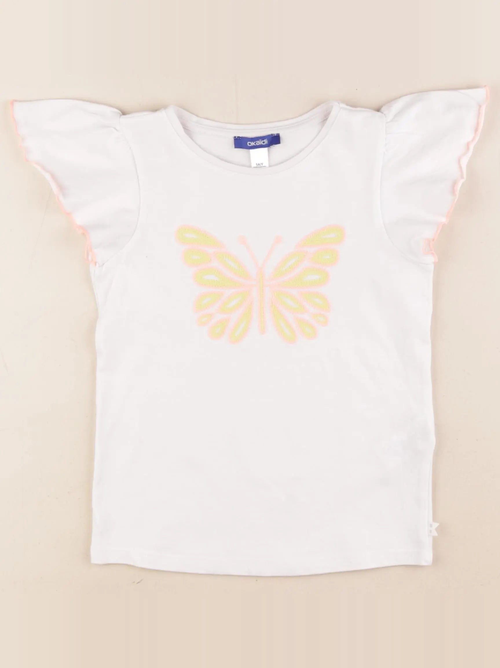 Okaidi - tee-shirt blanc - 5 ans
