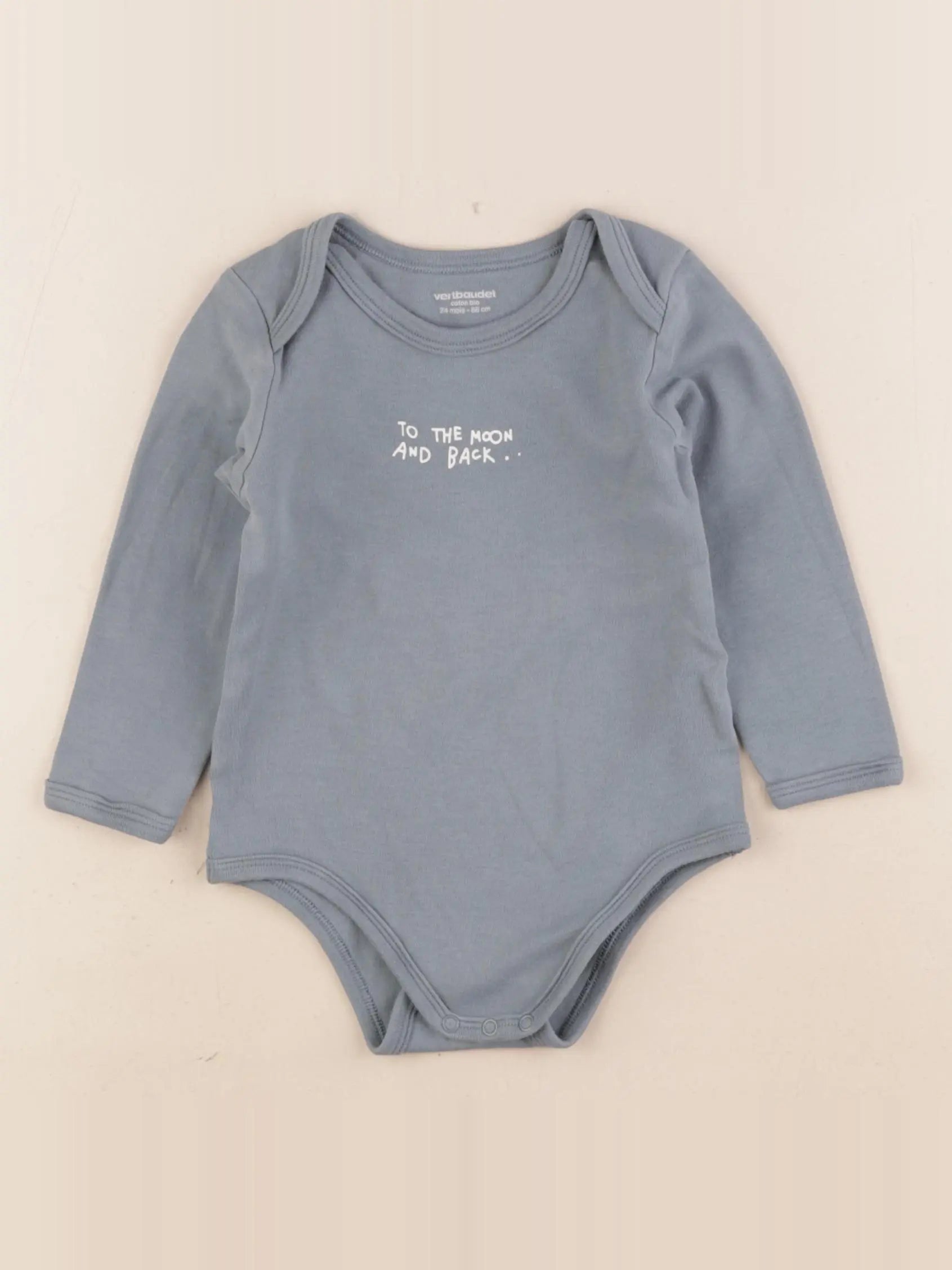 Vertbaudet - body bleu - 24 mois