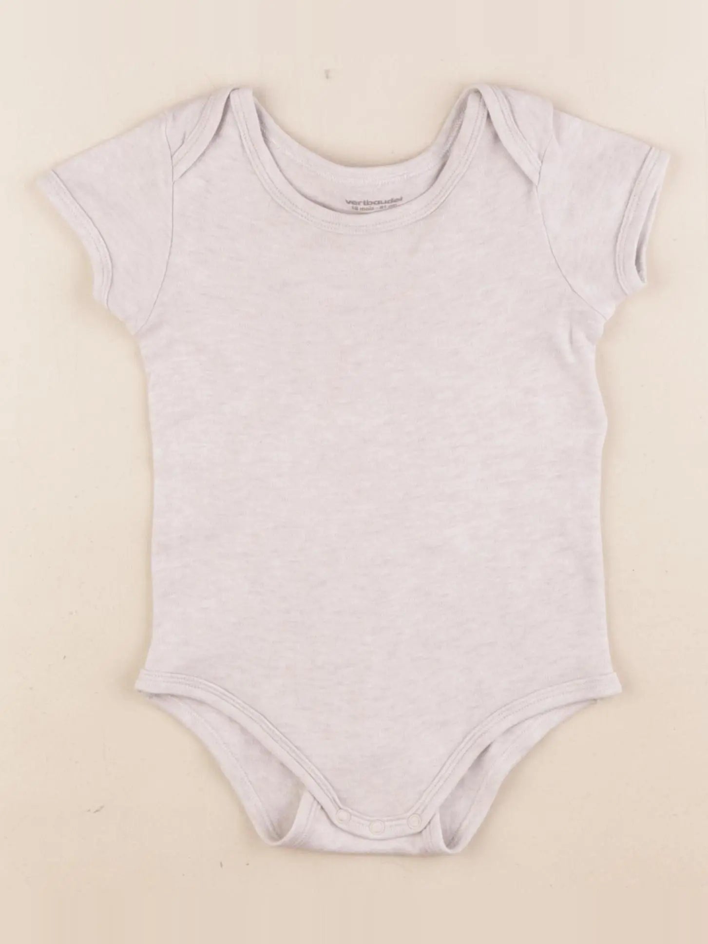 Vertbaudet - body beige - 18 mois