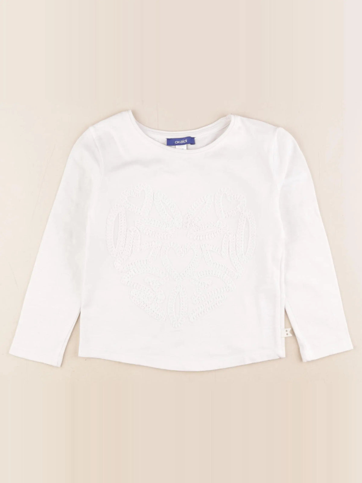 Okaidi - tee-shirt blanc - 4 ans