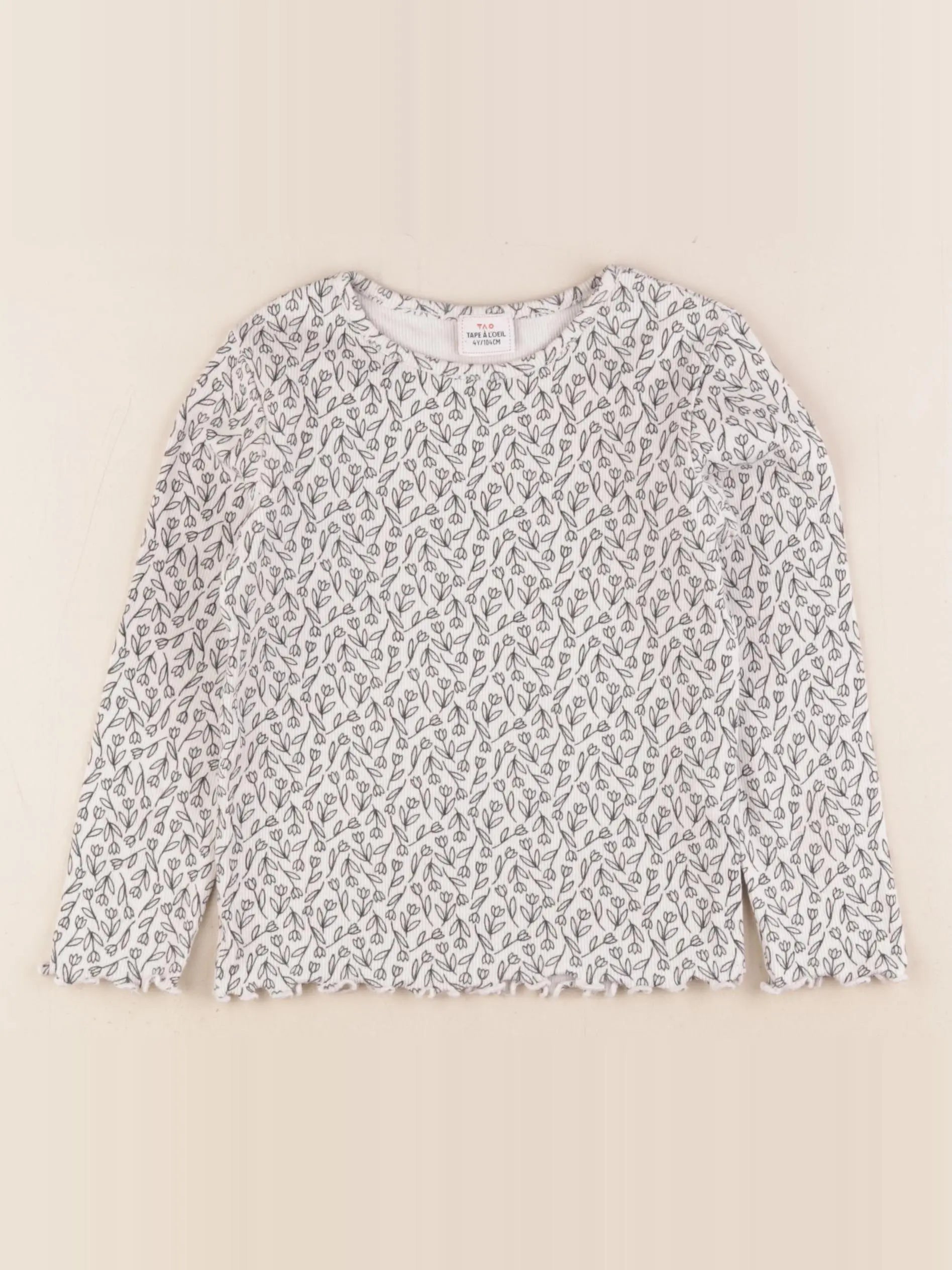 Tape à l'oeil - tee-shirt blanc - 4 ans