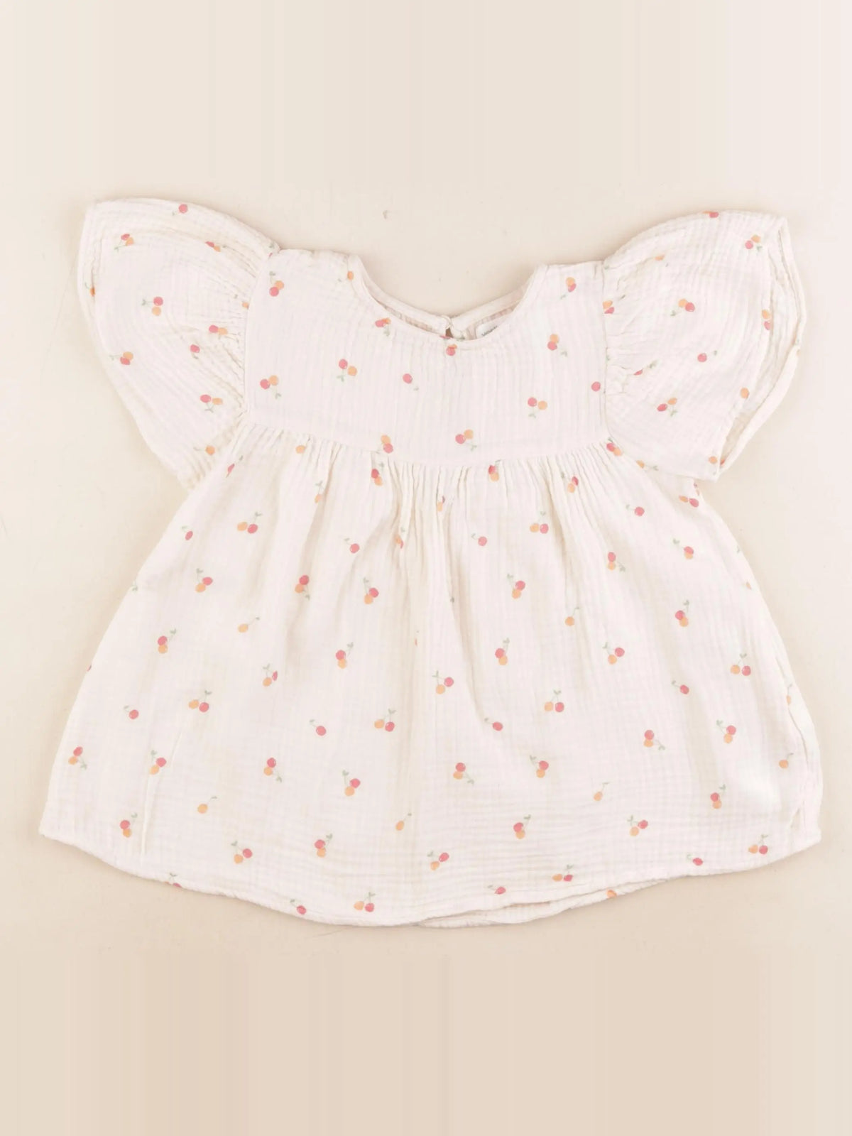 Vertbaudet - blouse beige - 7 ans