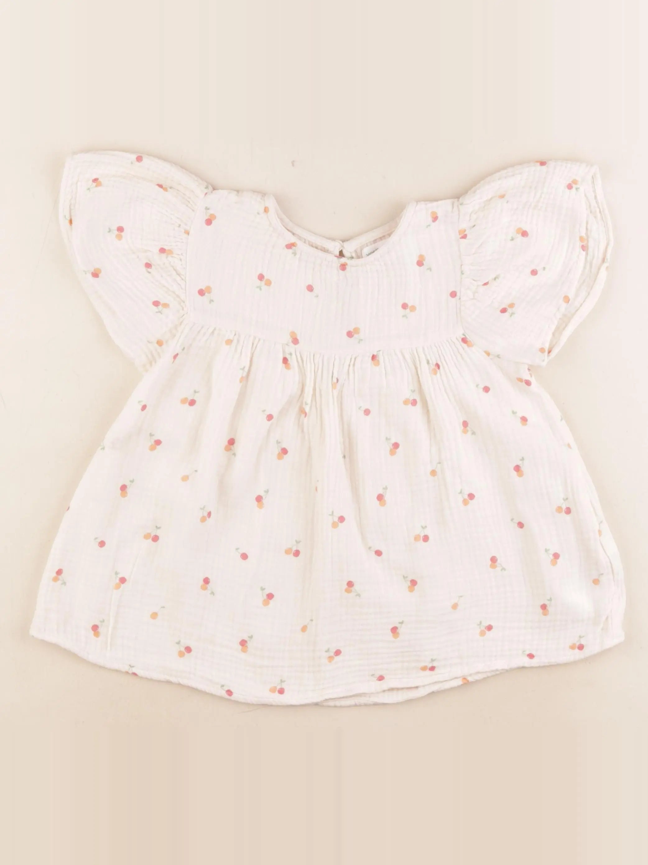Vertbaudet - blouse beige - 7 ans