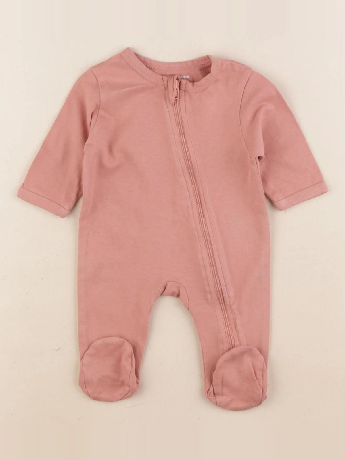 Vertbaudet - pyjama coton rose - 1 mois