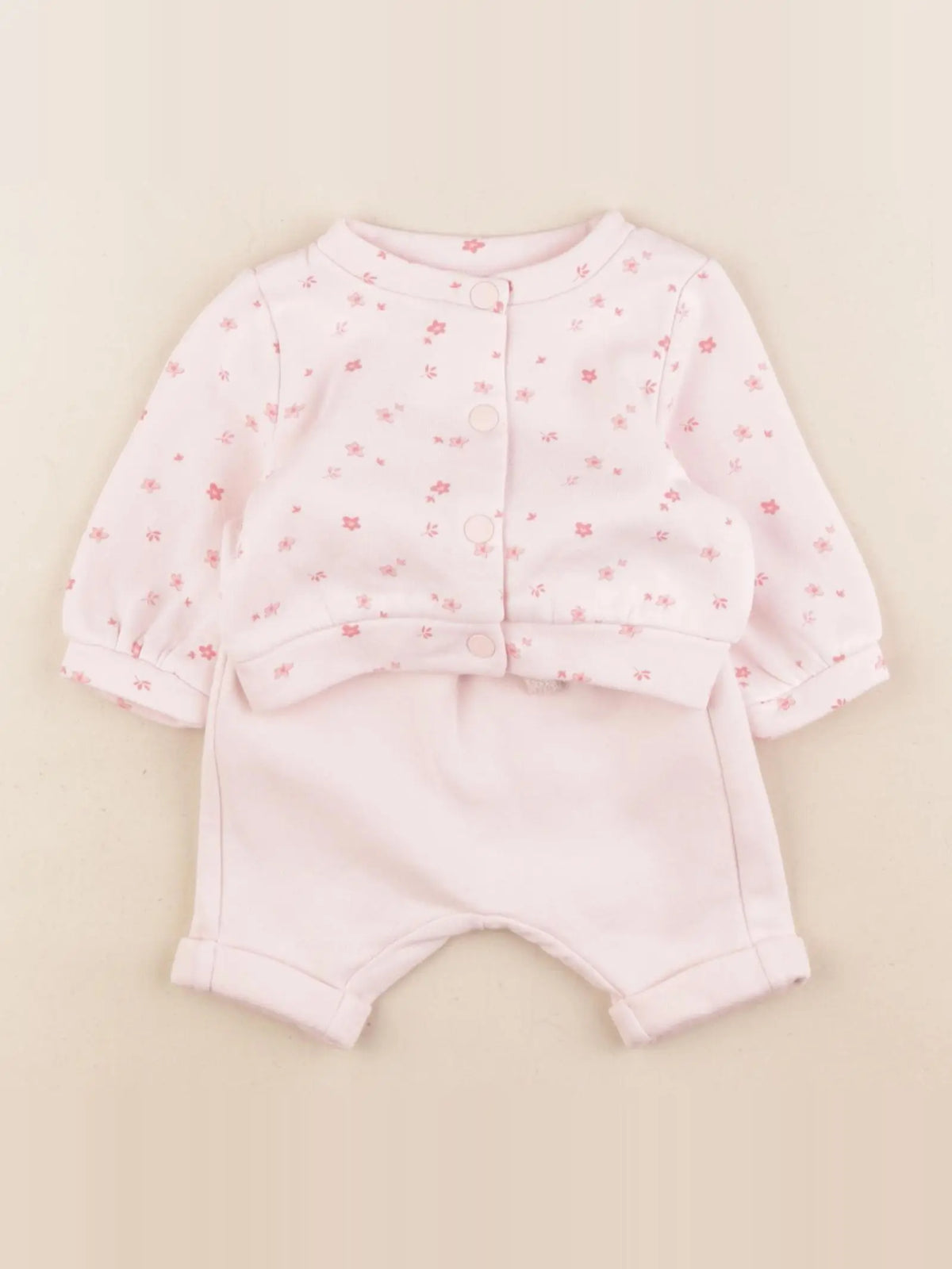 Tape à l'oeil - ensemble rose - 1 mois