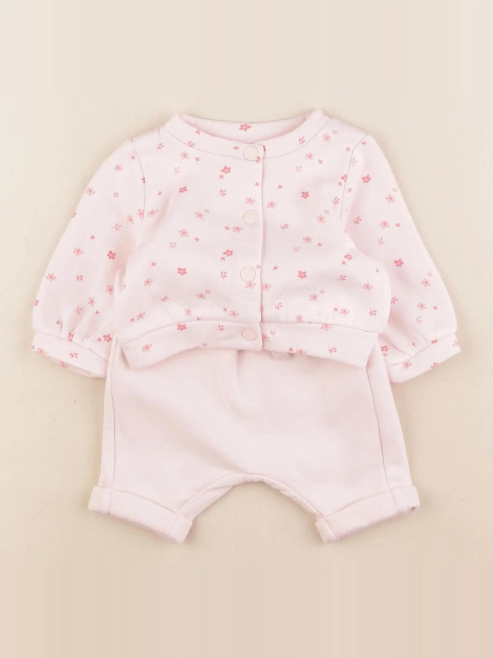 Tape à l'oeil - ensemble rose - 1 mois