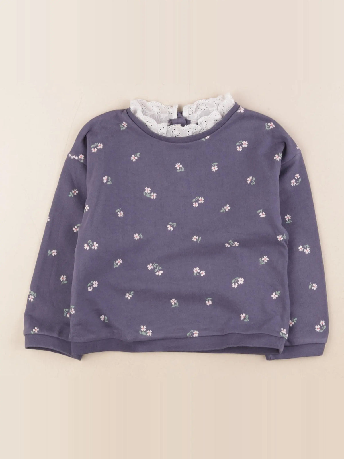 Vertbaudet - sweat bleu - 36 mois