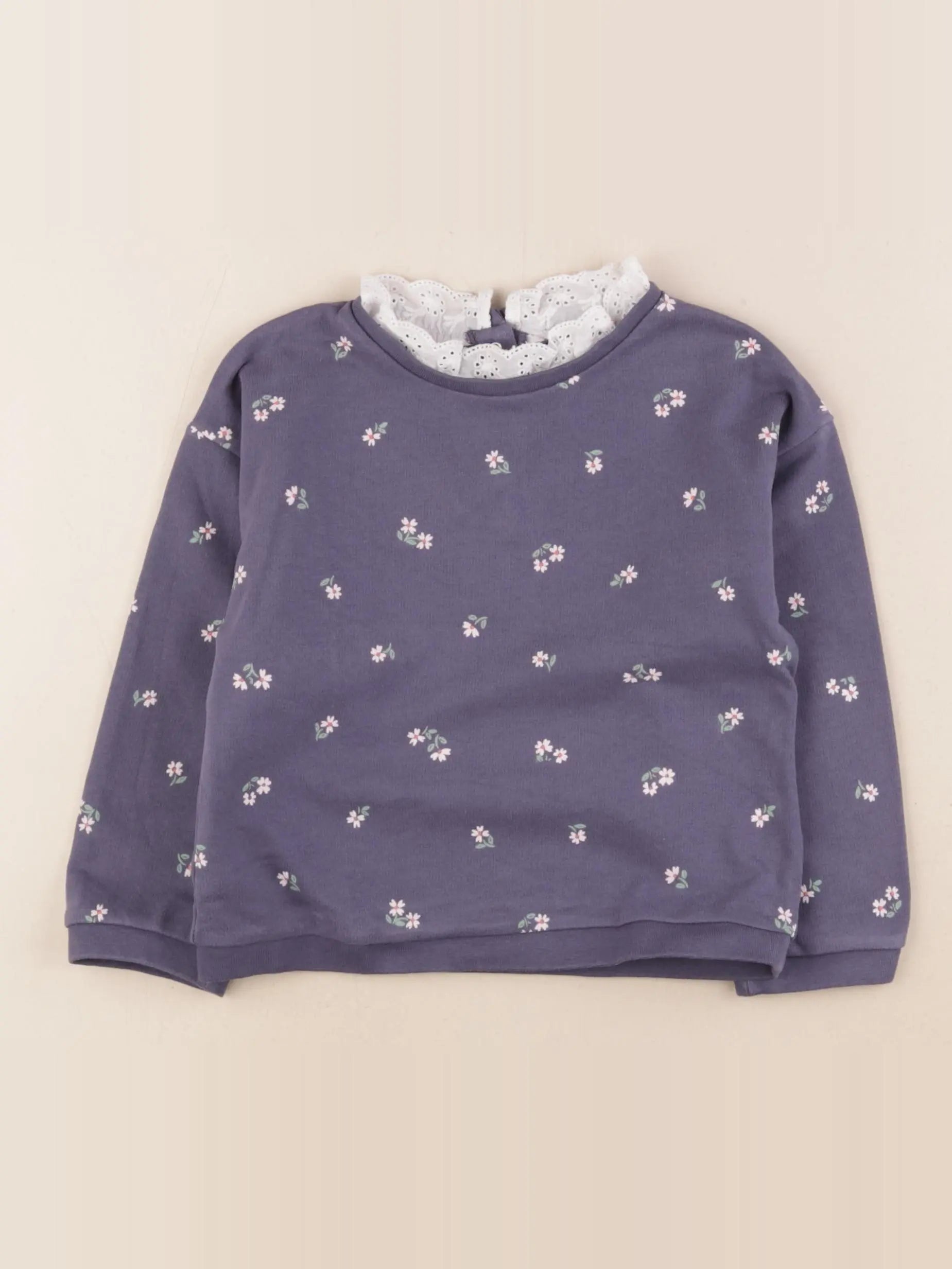 Vertbaudet - sweat bleu - 36 mois