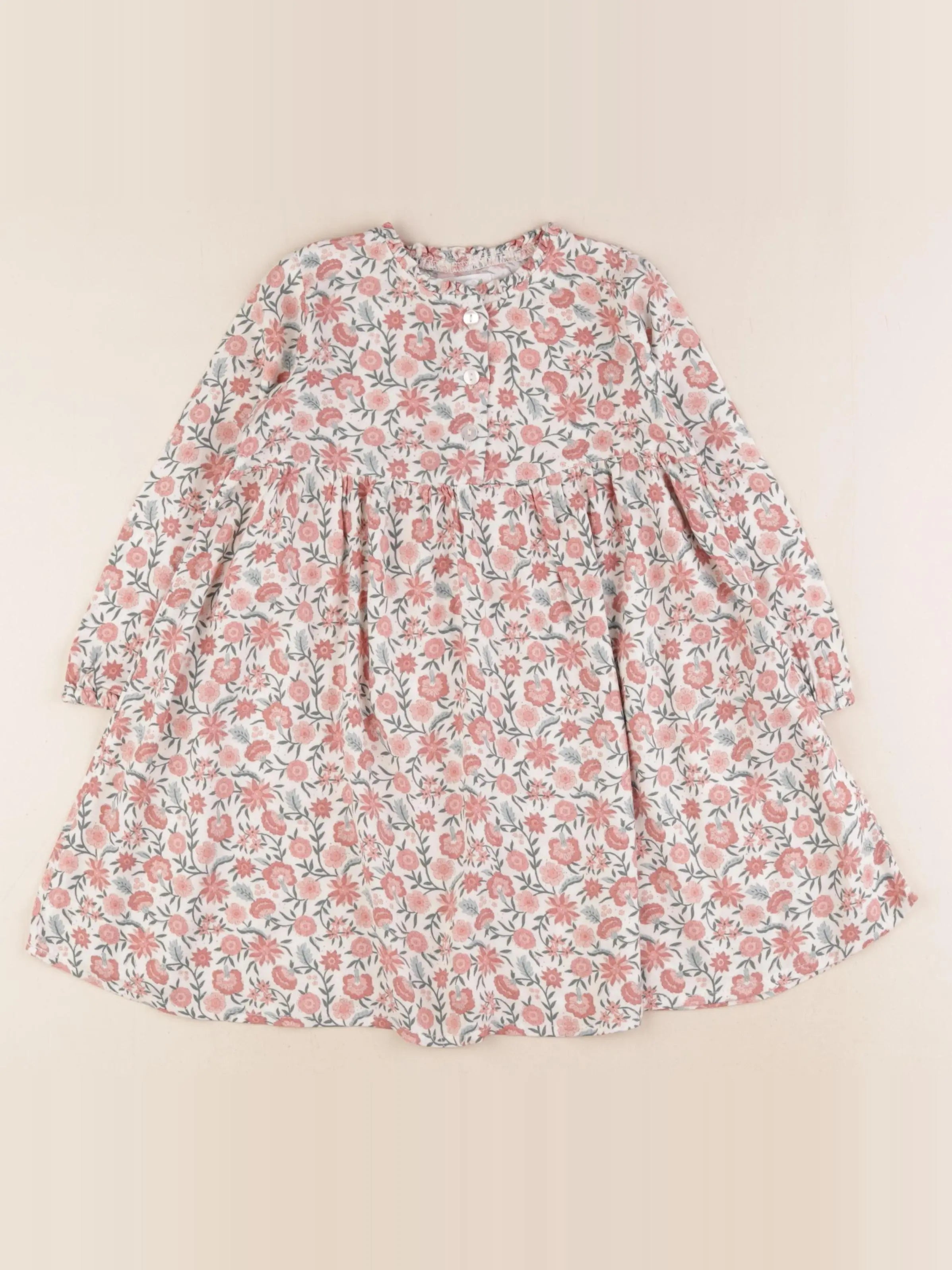 Vertbaudet - robe multicolore - 3 ans