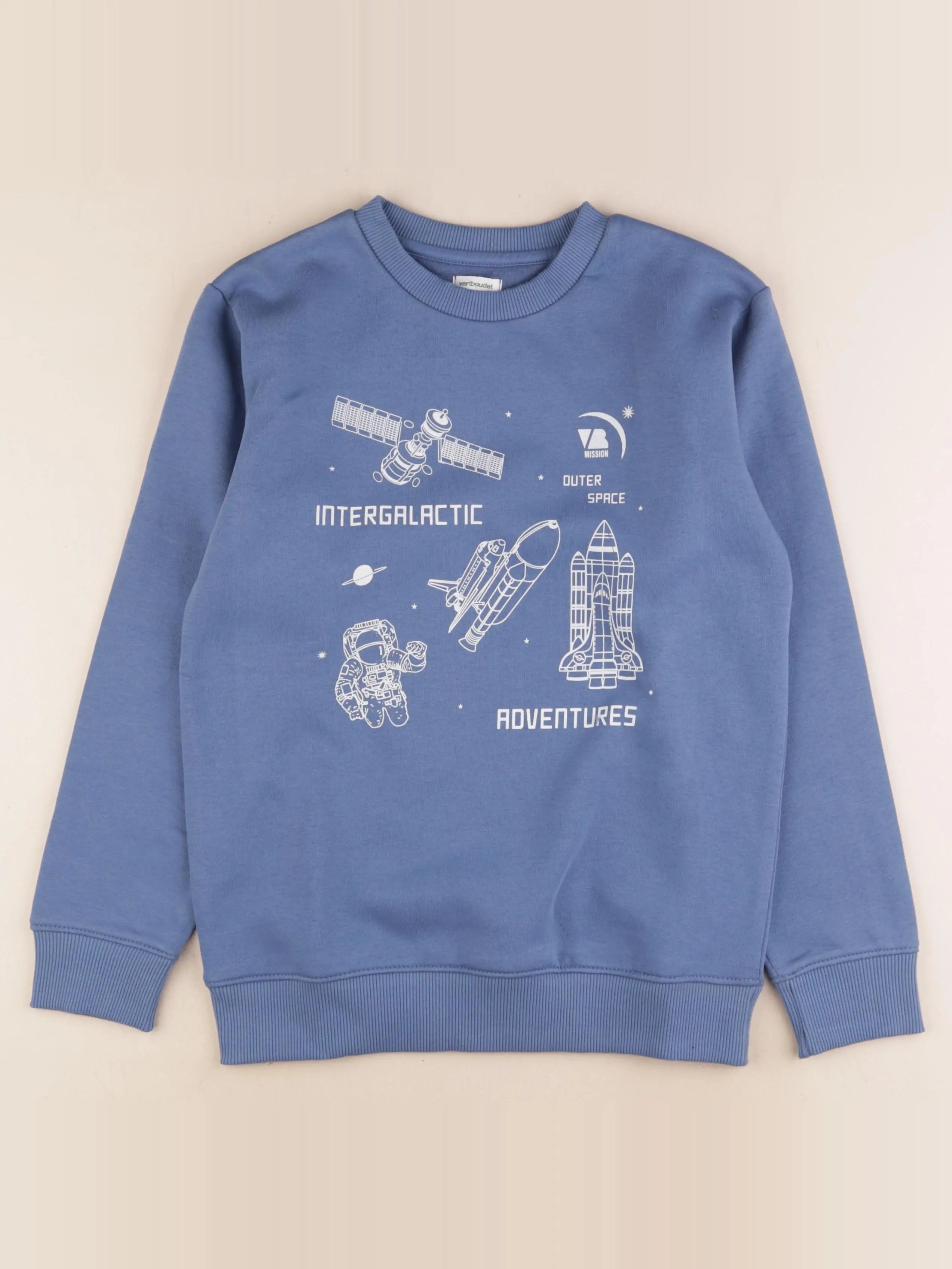 Vertbaudet - sweat bleu - 12 ans