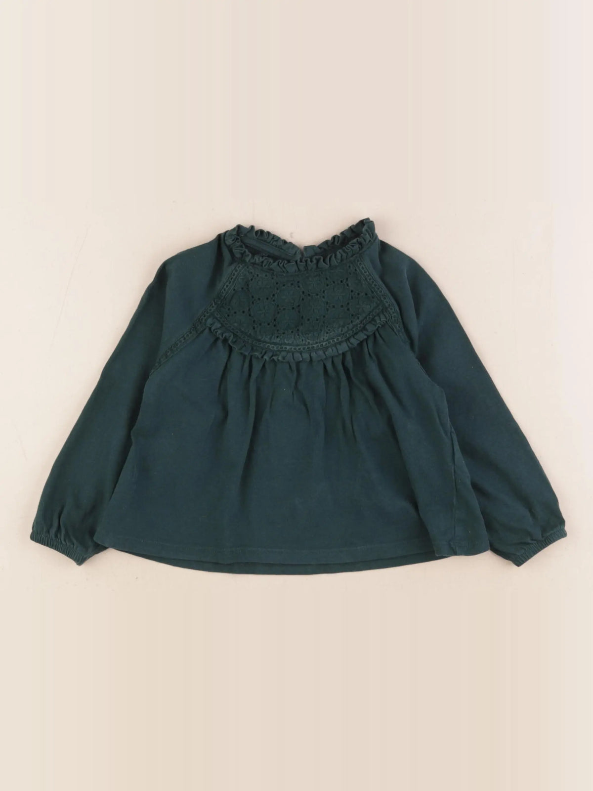 Vertbaudet - tee-shirt vert - 2 ans