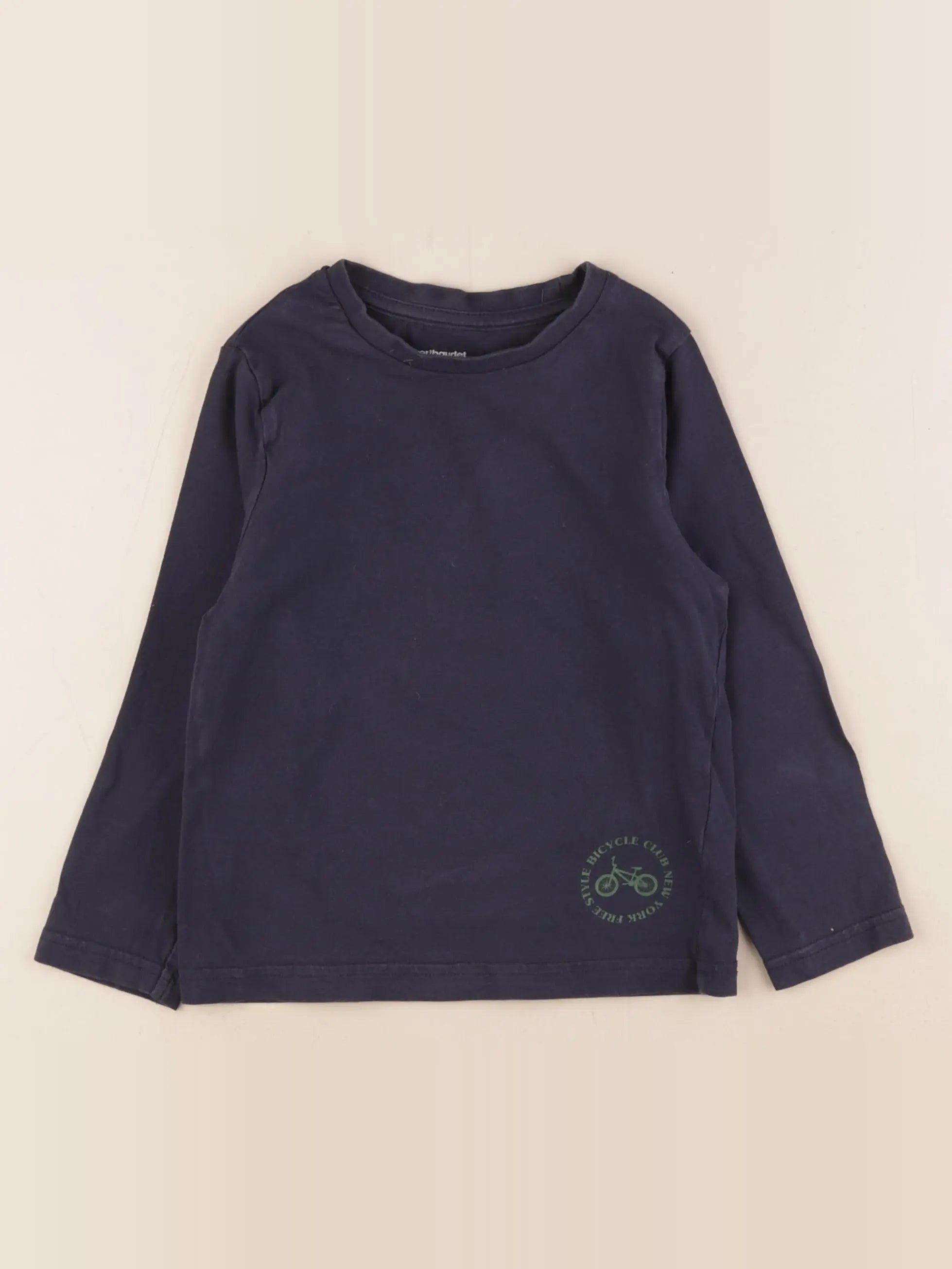 Vertbaudet - tee-shirt bleu - 5 ans