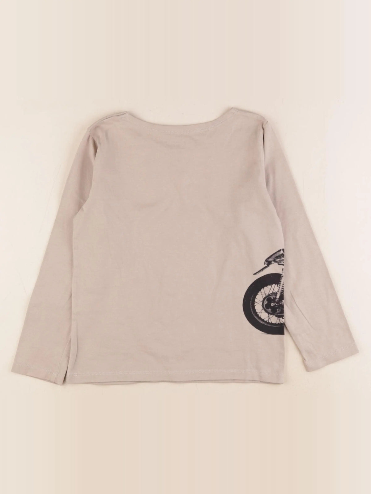 Monoprix - tee-shirt beige - 6 ans