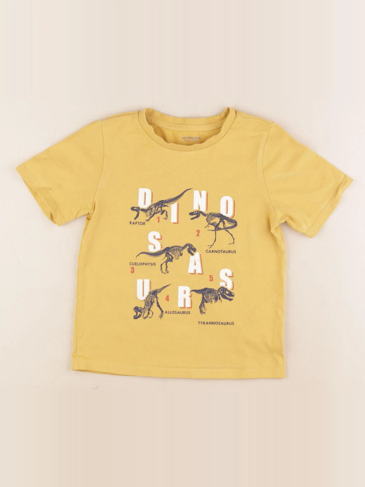 Vertbaudet - tee-shirt jaune - 6 ans