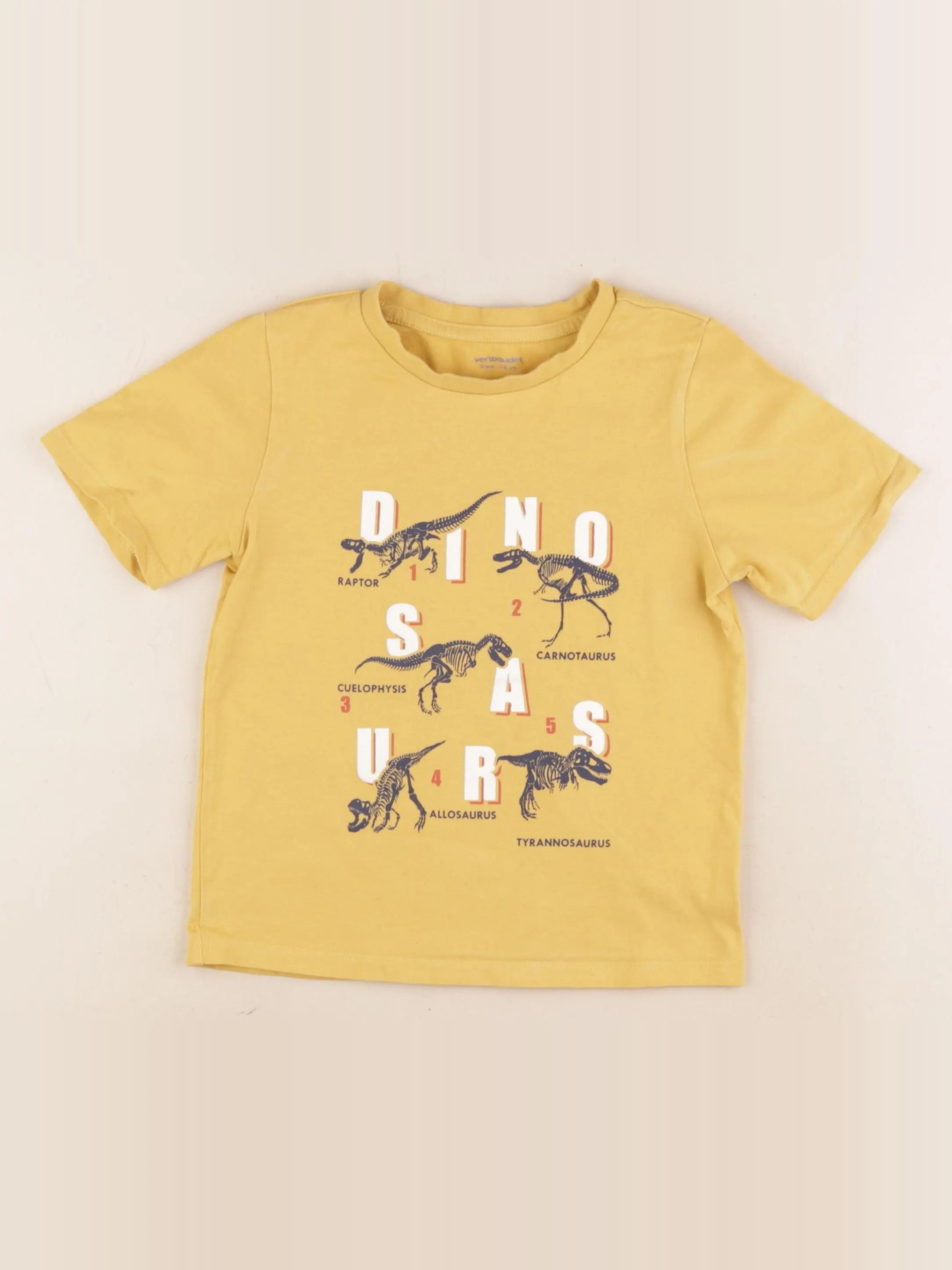 Vertbaudet - tee-shirt jaune - 6 ans