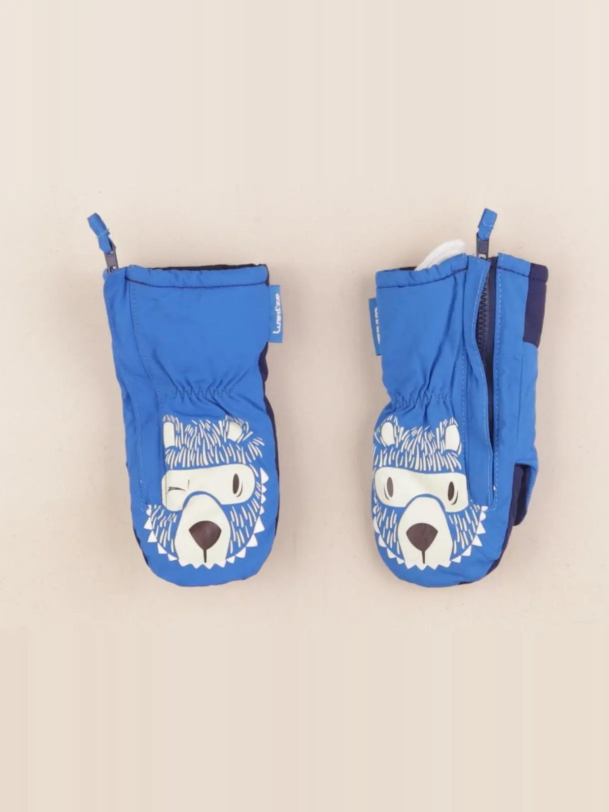 Decathlon ski - moufles de ski bleu - 18/24 mois