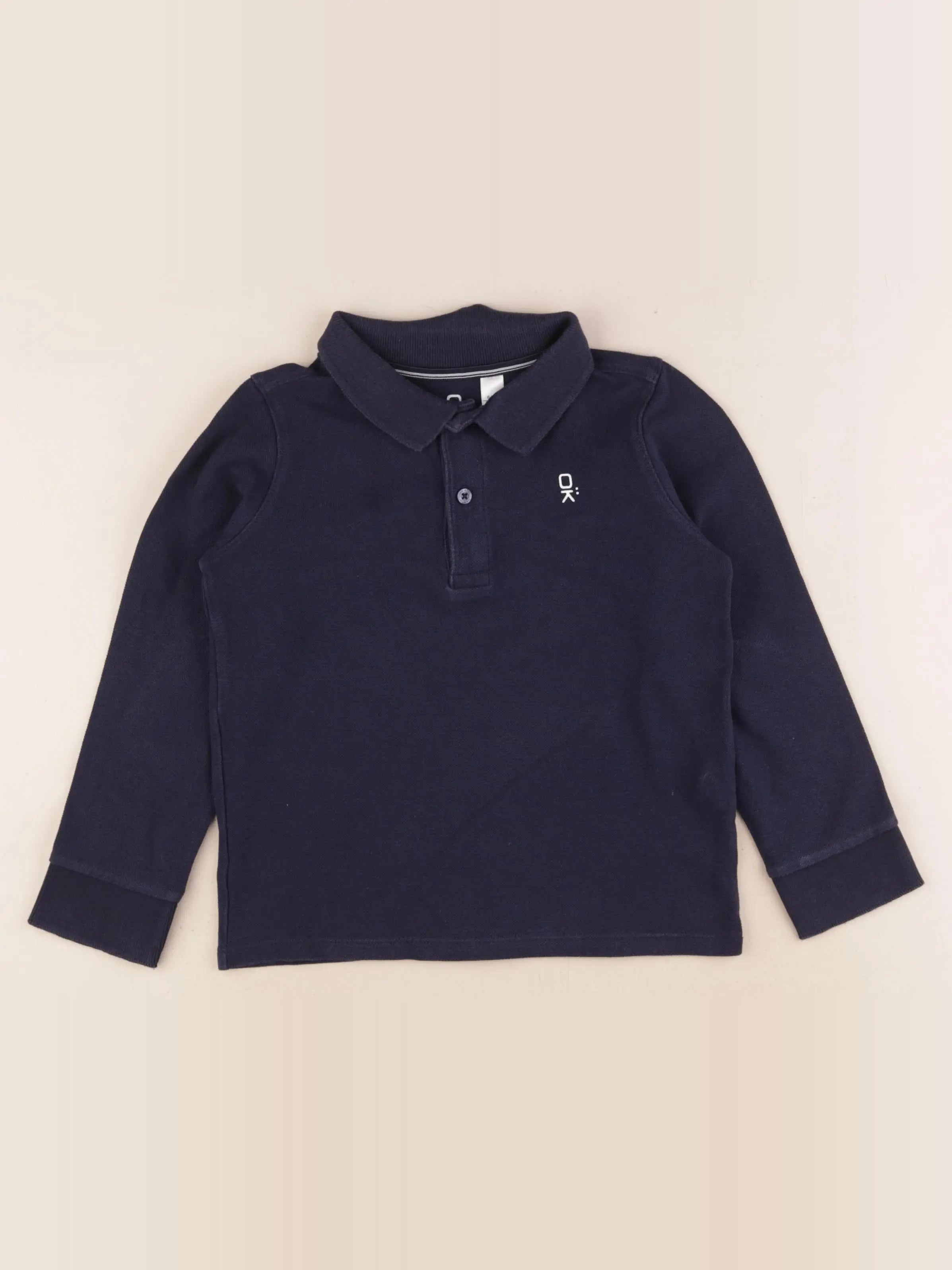 Okaidi - polo bleu - 6 ans