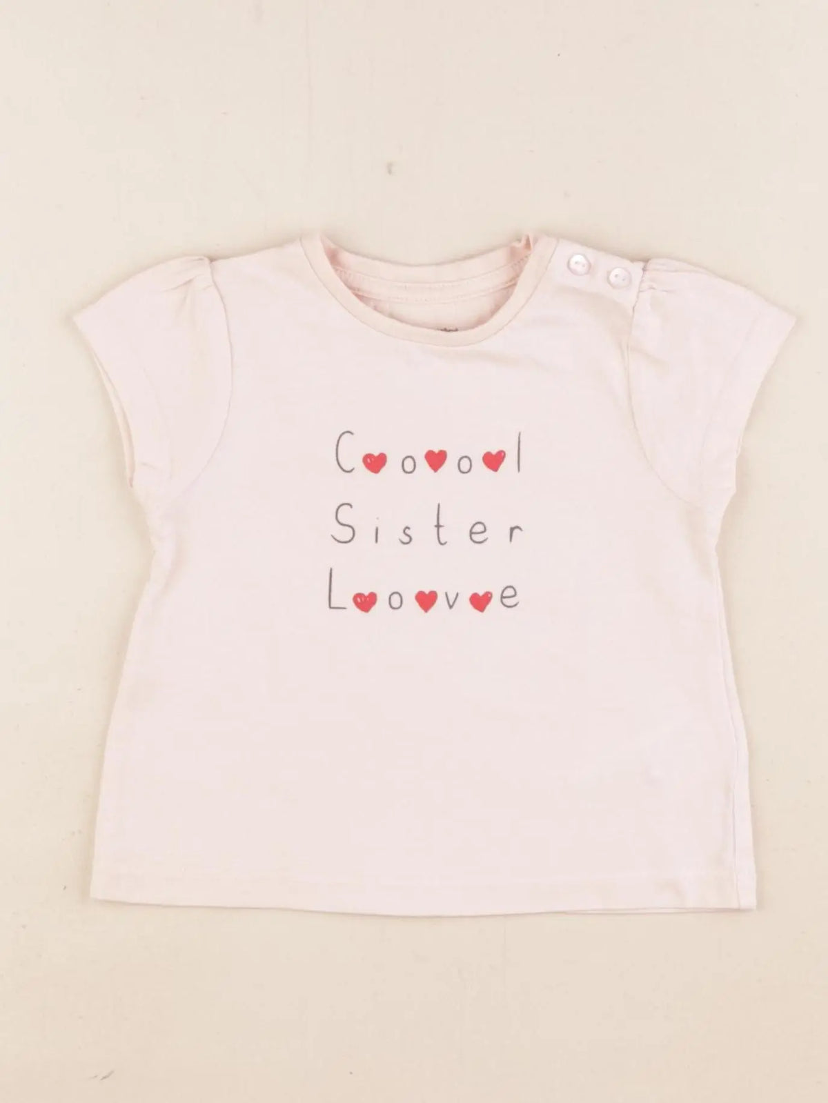 Vertbaudet - tee-shirt rose - 12 mois