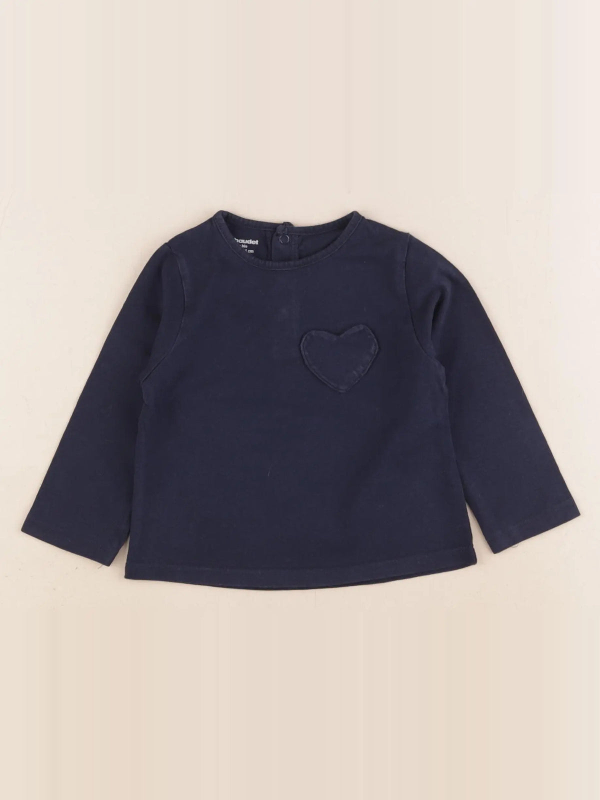 Vertbaudet - tee-shirt bleu - 12 mois
