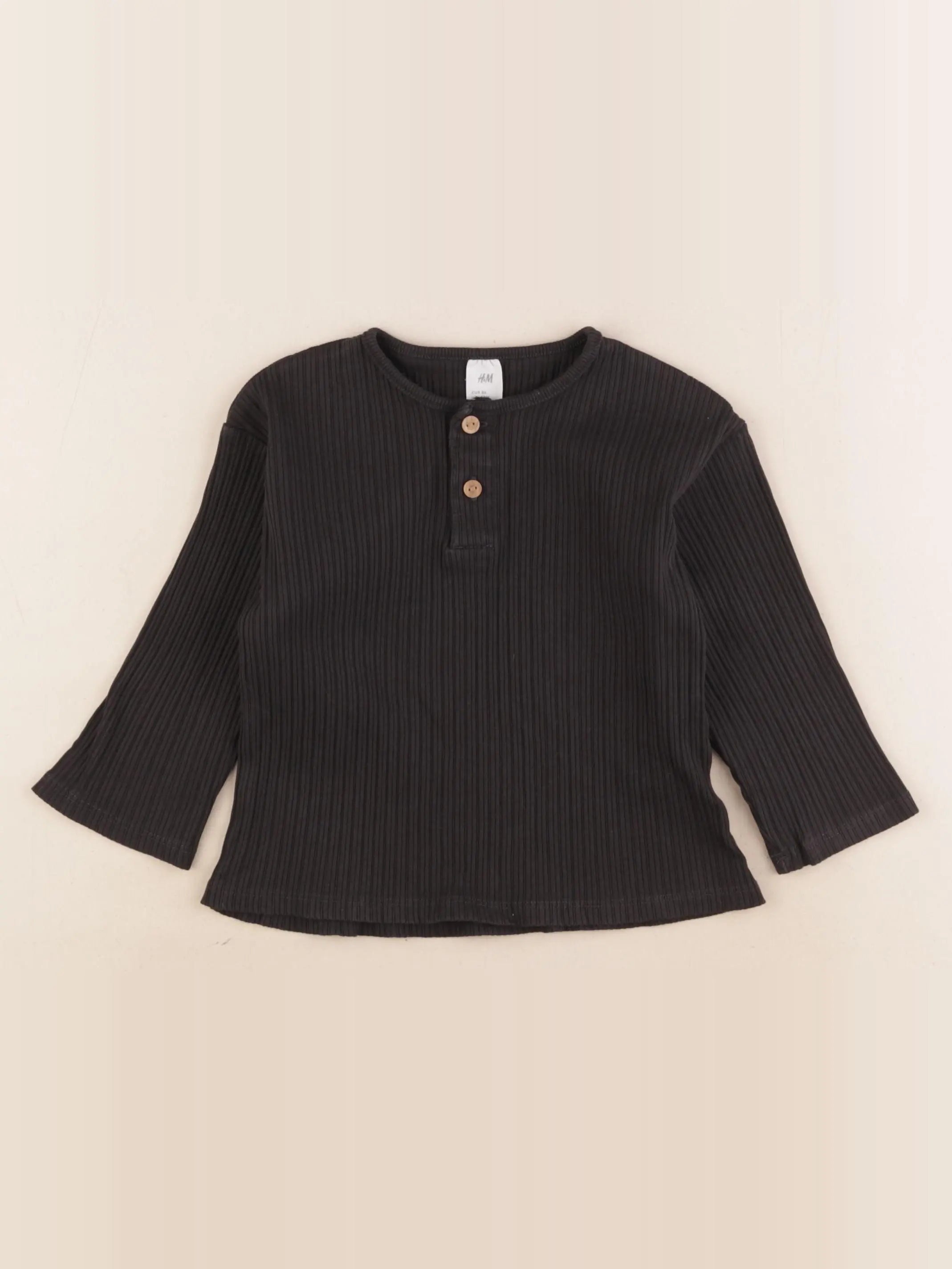 H&M - tee-shirt noir - 12/18 mois