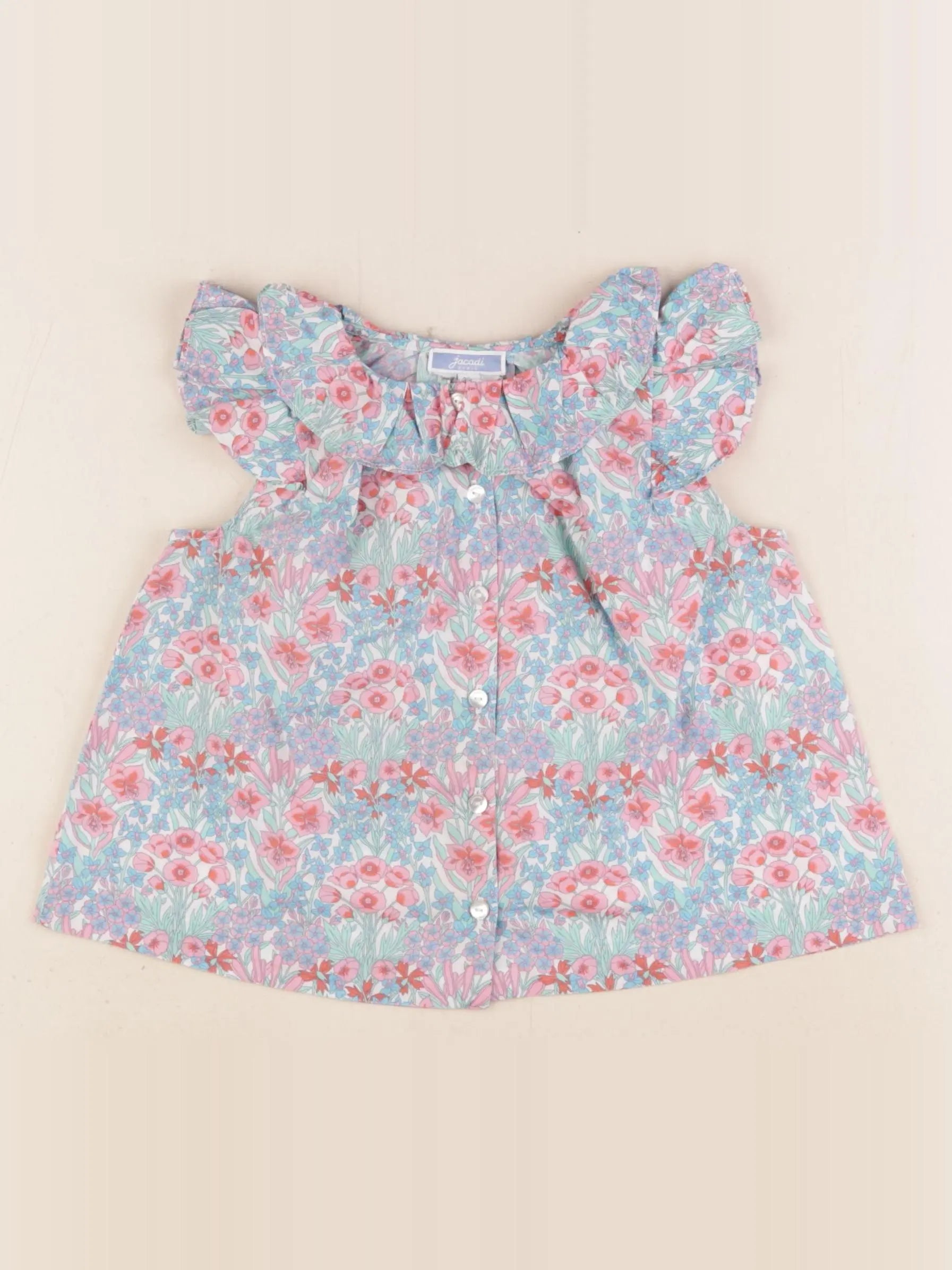 Jacadi - blouse liberty multicolore - 3 ans
