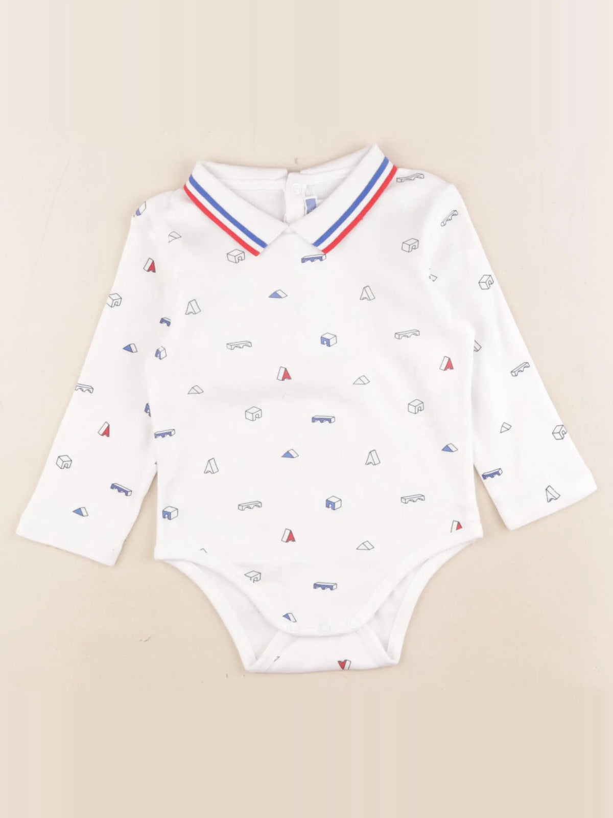 Jacadi - body à col blanc - 2 ans