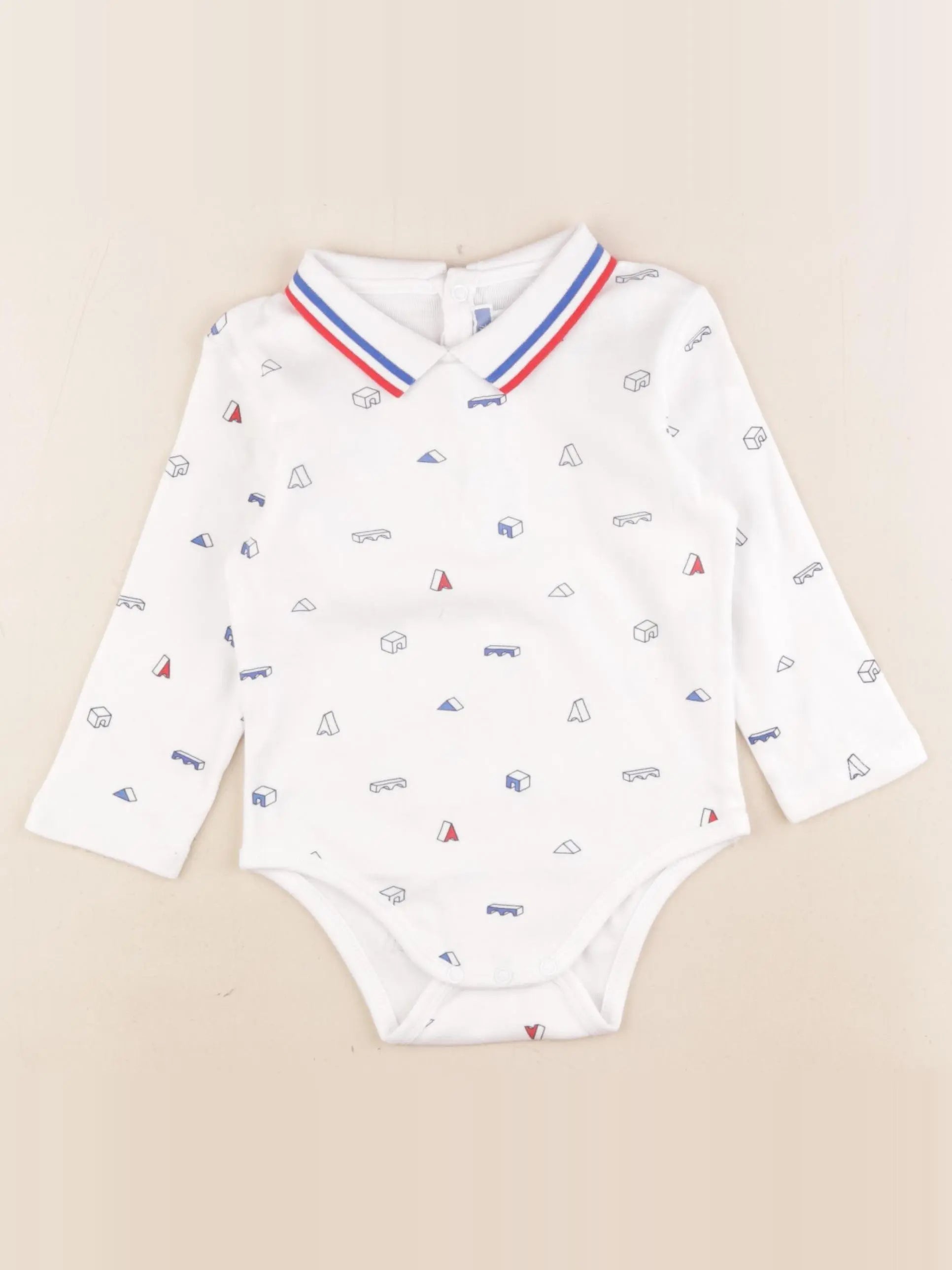 Jacadi - body à col blanc - 2 ans