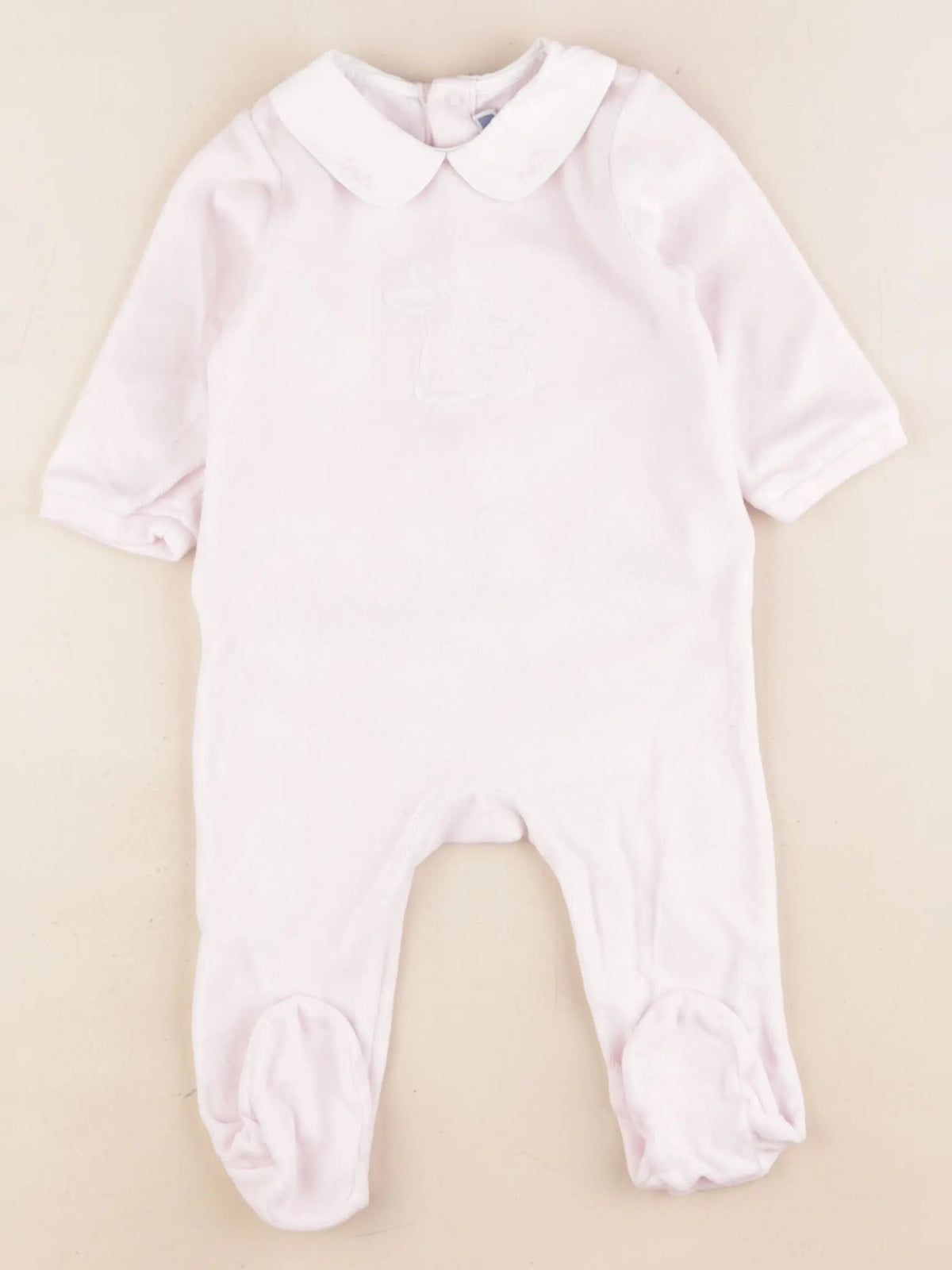 Jacadi - pyjama velours rose - 6 mois