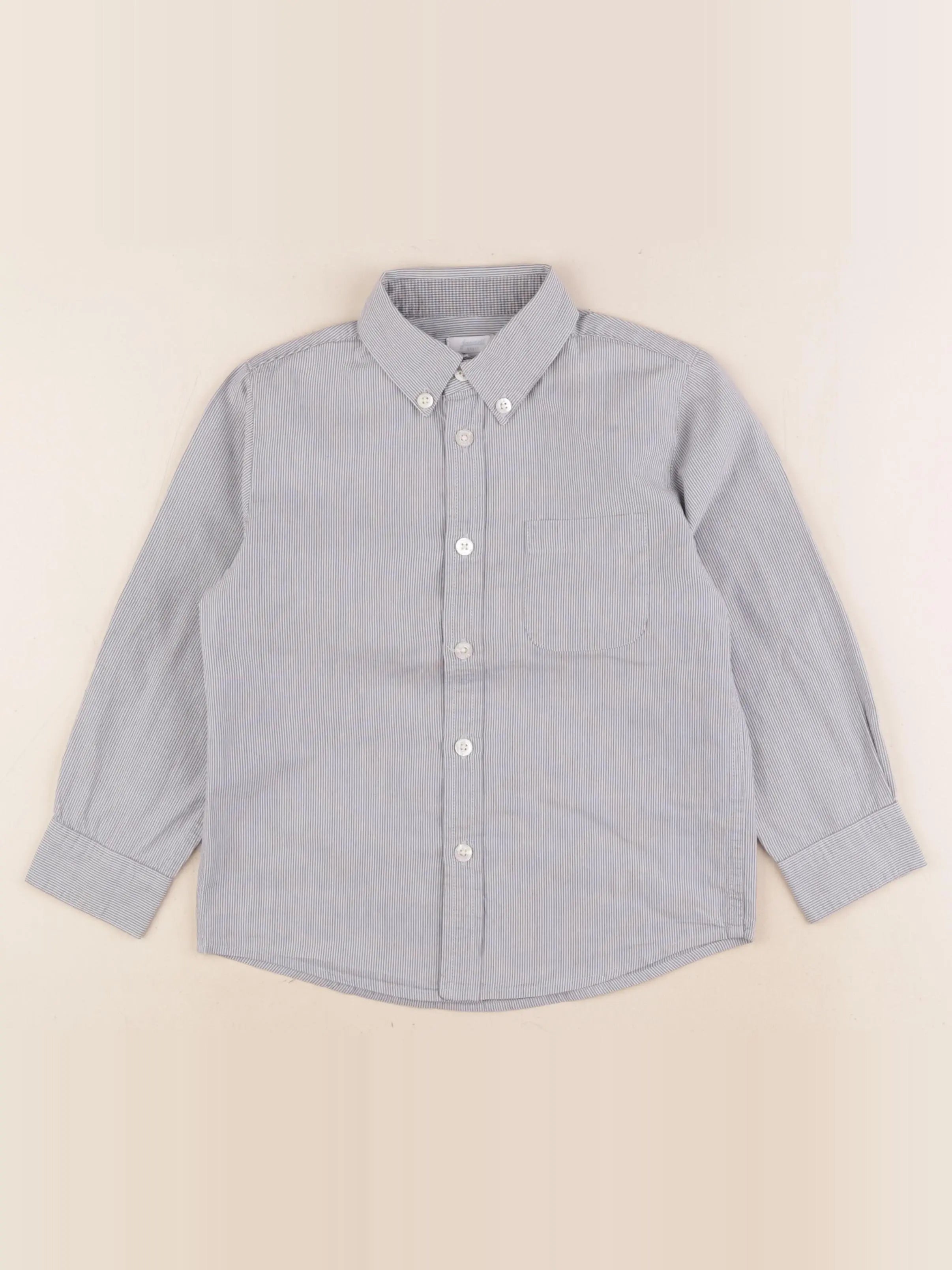 Jacadi - chemise gris, bleu - 6 ans