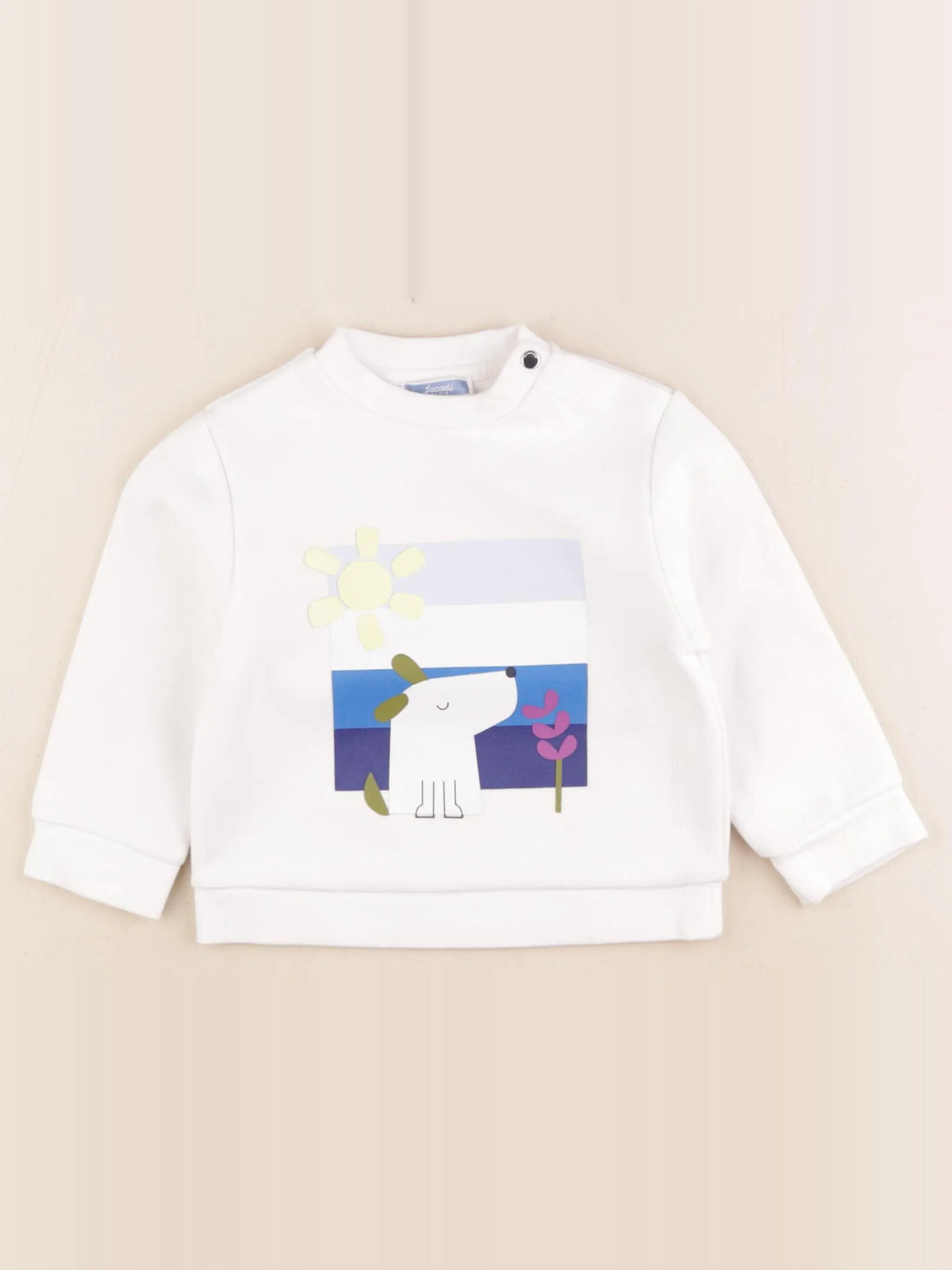 Jacadi - sweat blanc - 2 ans