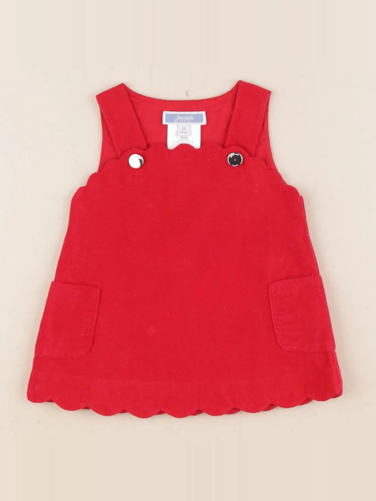 Jacadi - robe rouge - 1 mois