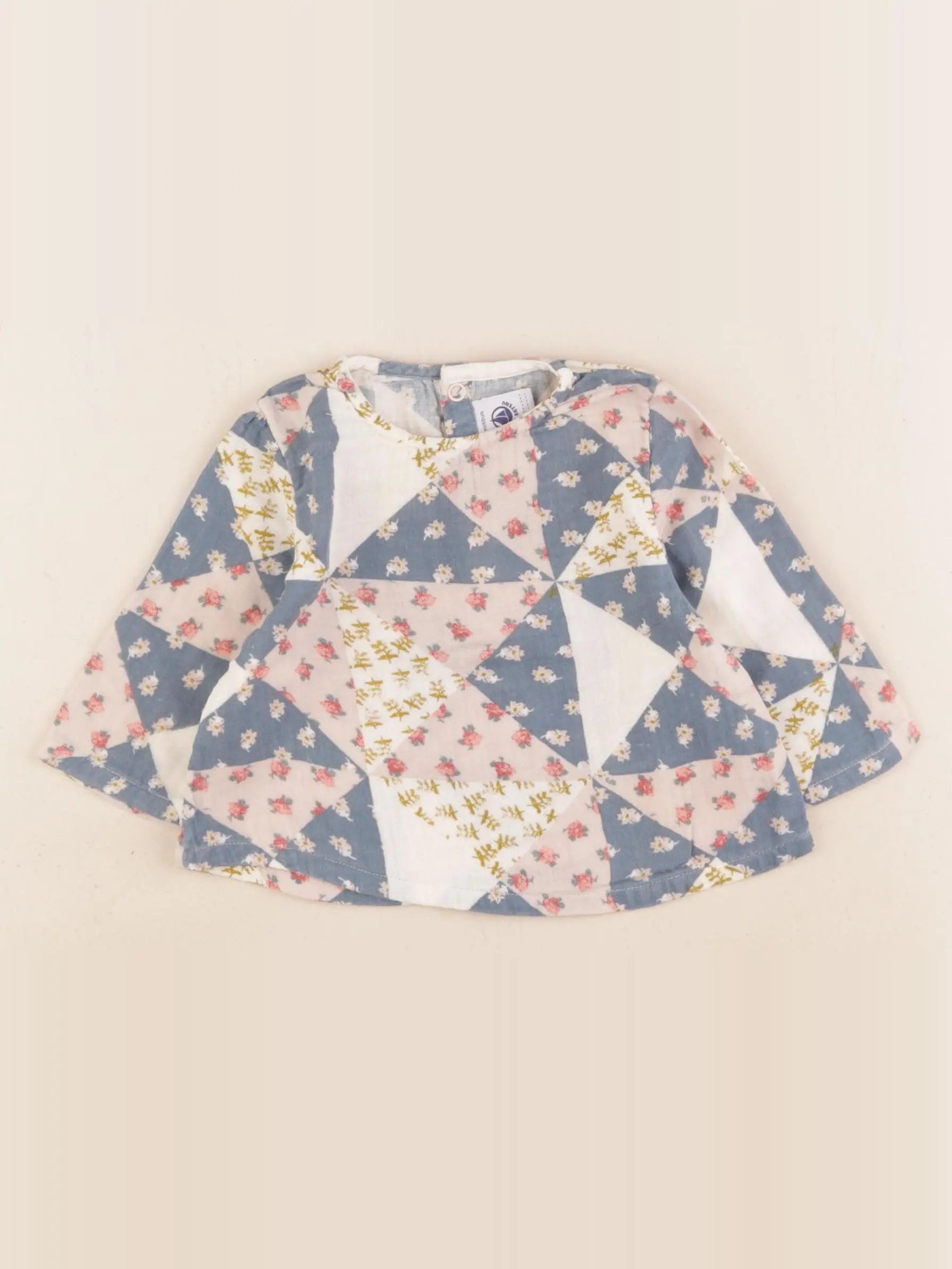 Petit Bateau - blouse multicolore - 3 mois