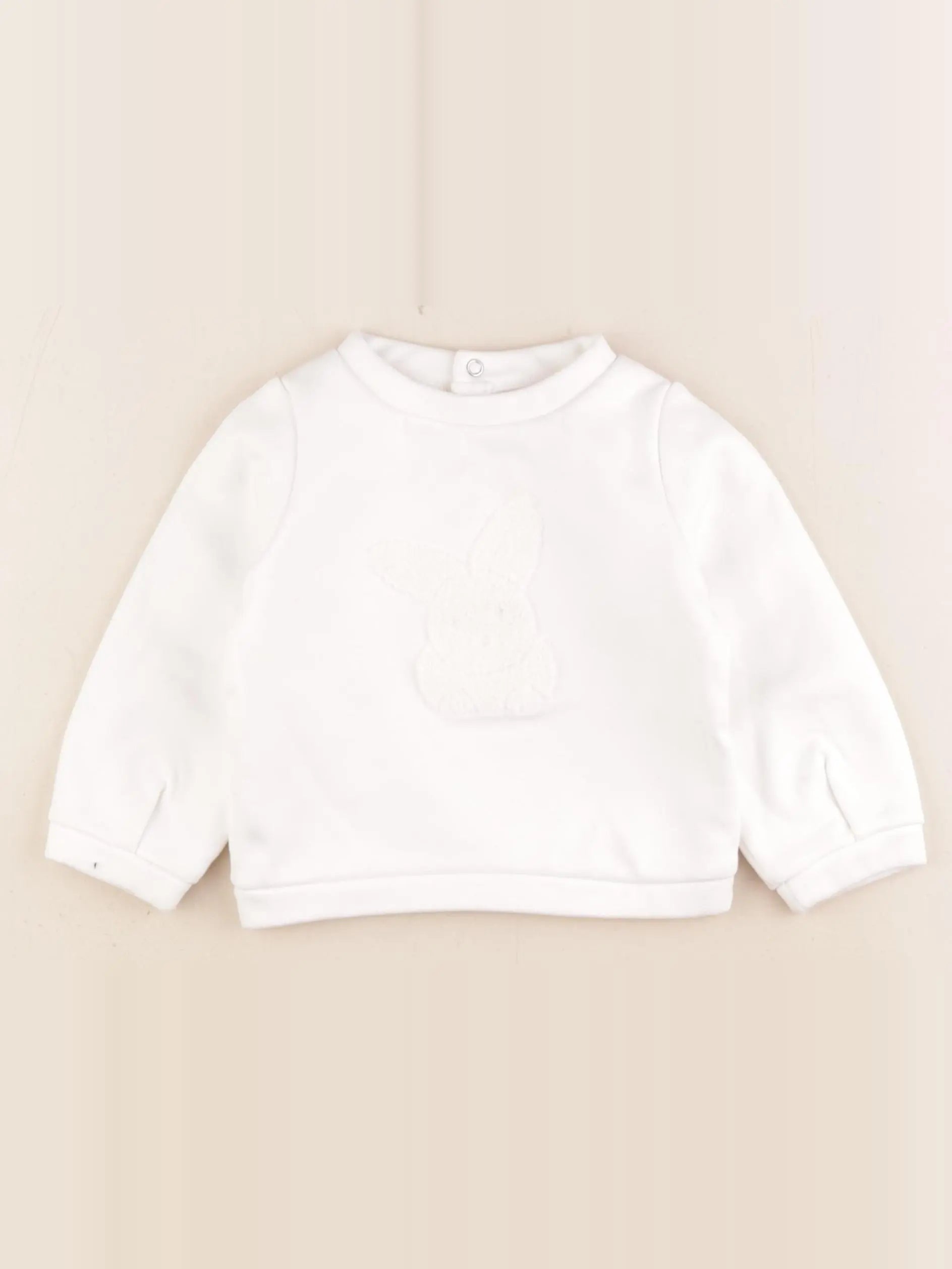 Jacadi - sweat blanc - 18 mois