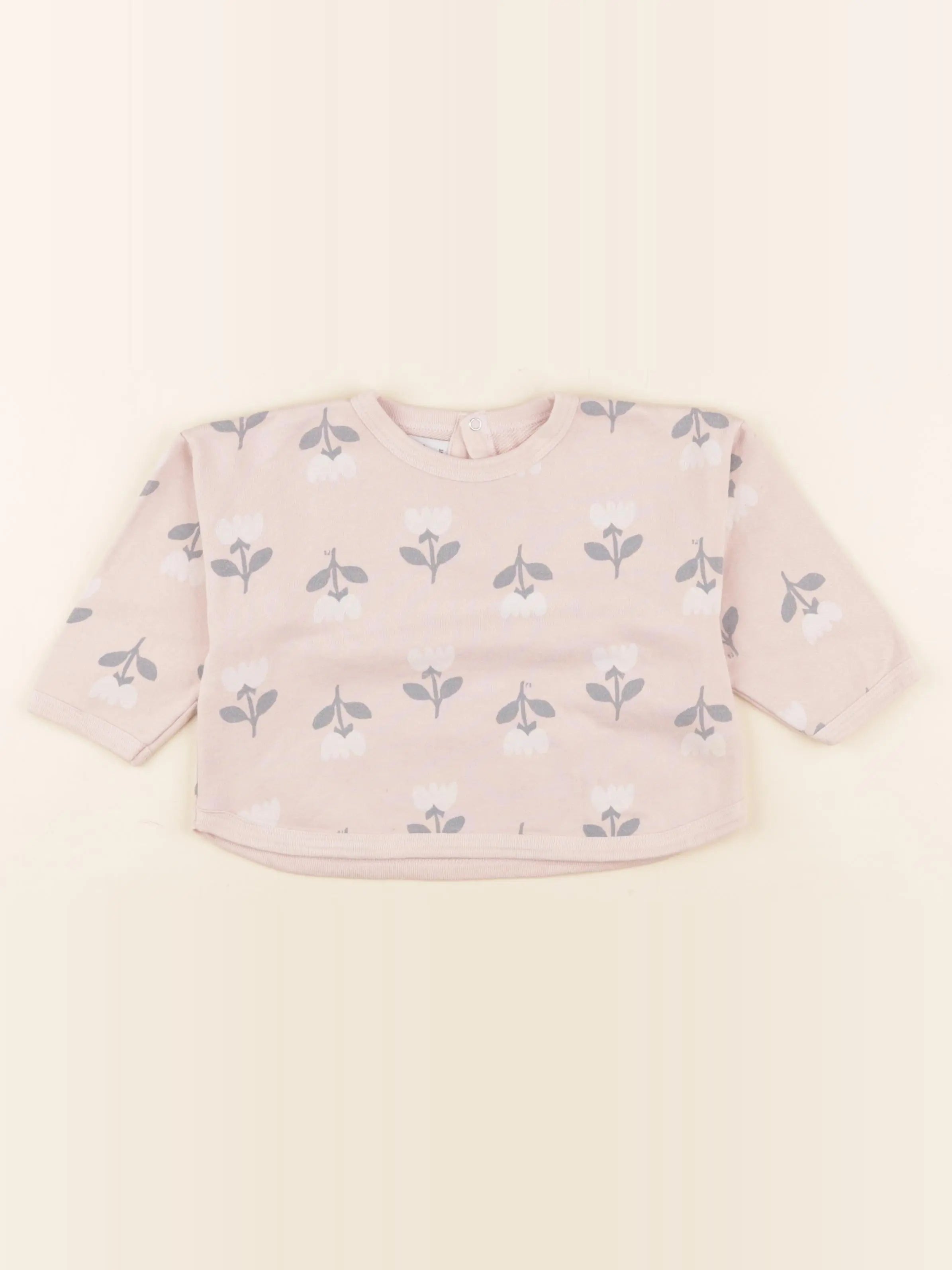 Petit Bateau - sweat rose - 18 mois