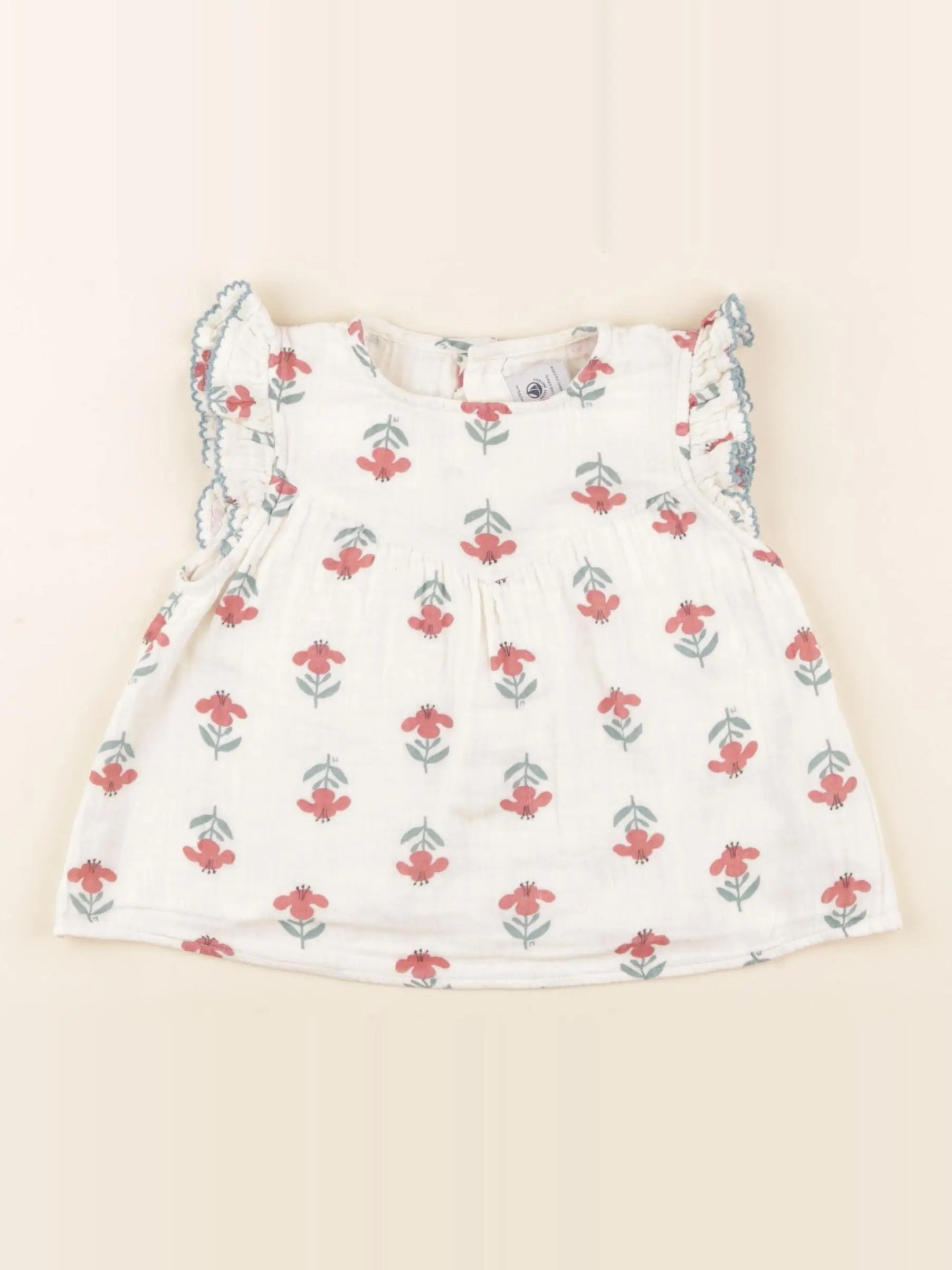 Petit Bateau - blouse beige - 18 mois
