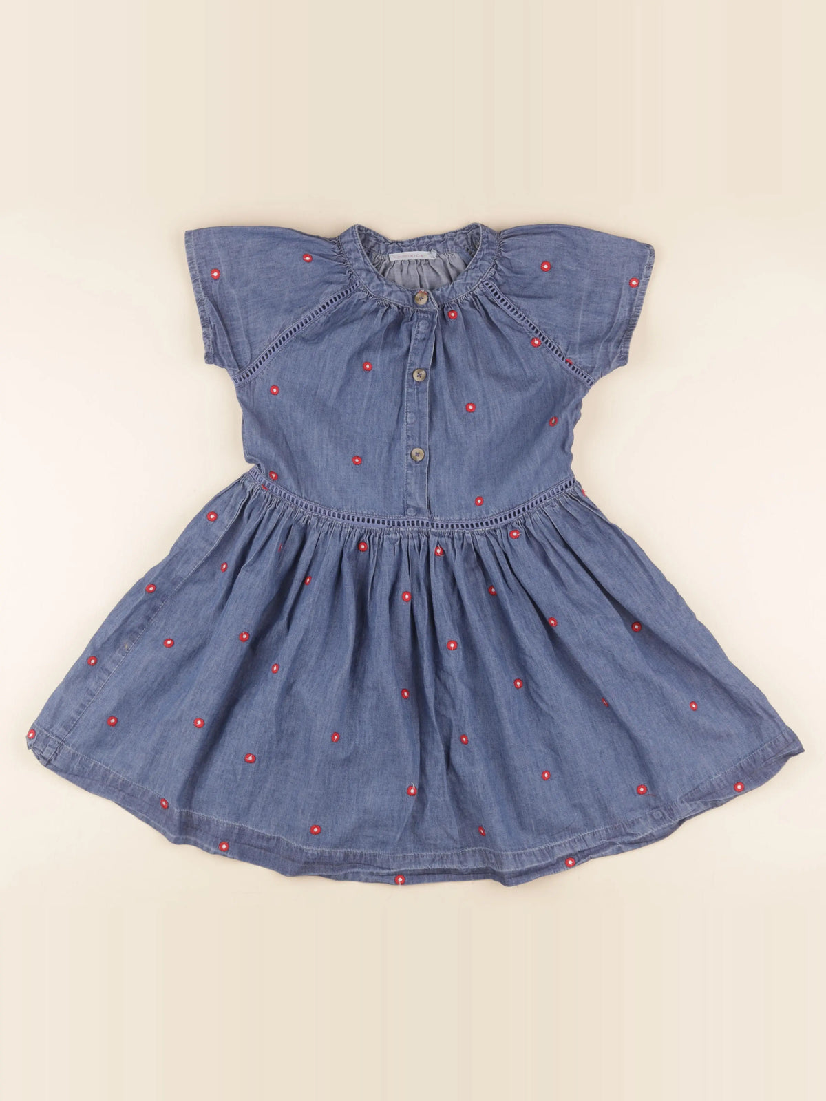 Monoprix - robe bleu - 8 ans