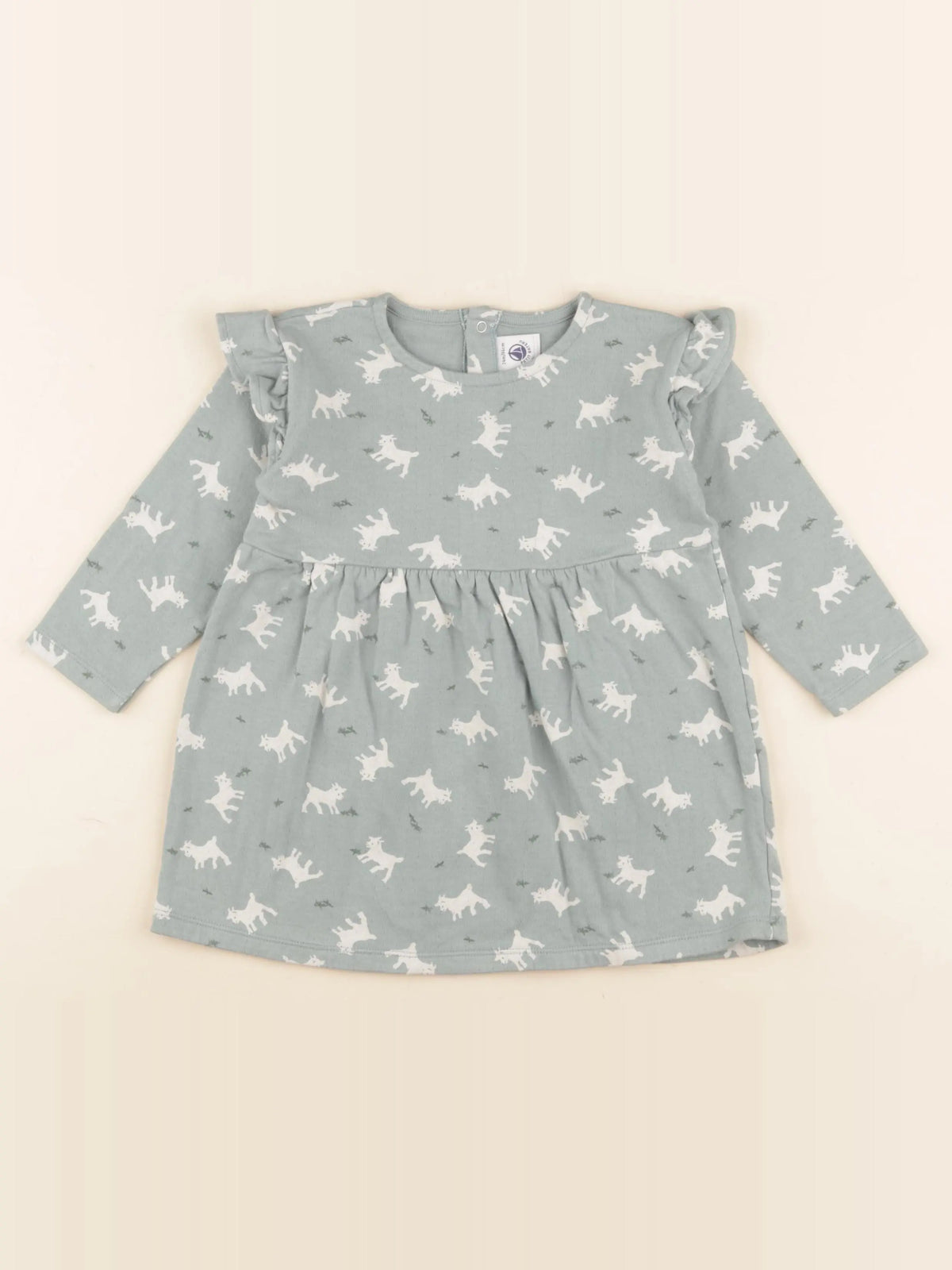 Petit Bateau - robe bleu - 2 ans