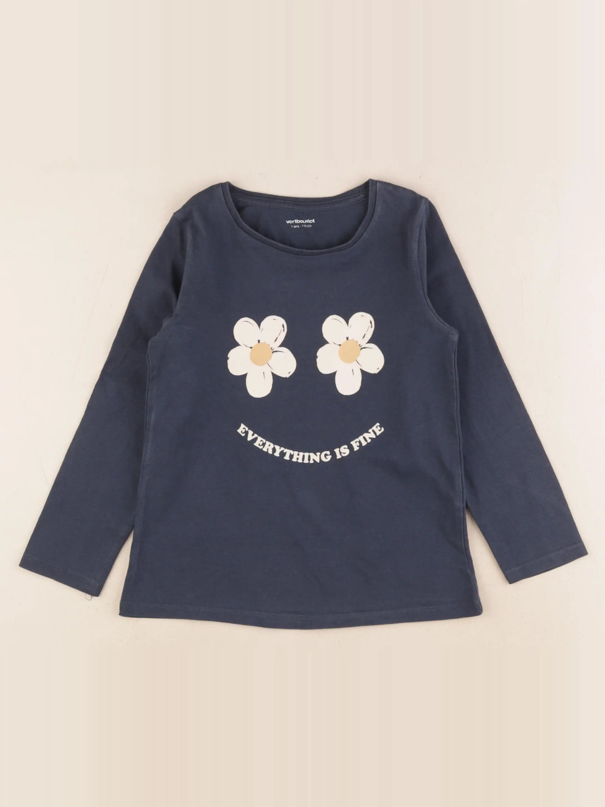 Vertbaudet - tee-shirt bleu - 5 ans