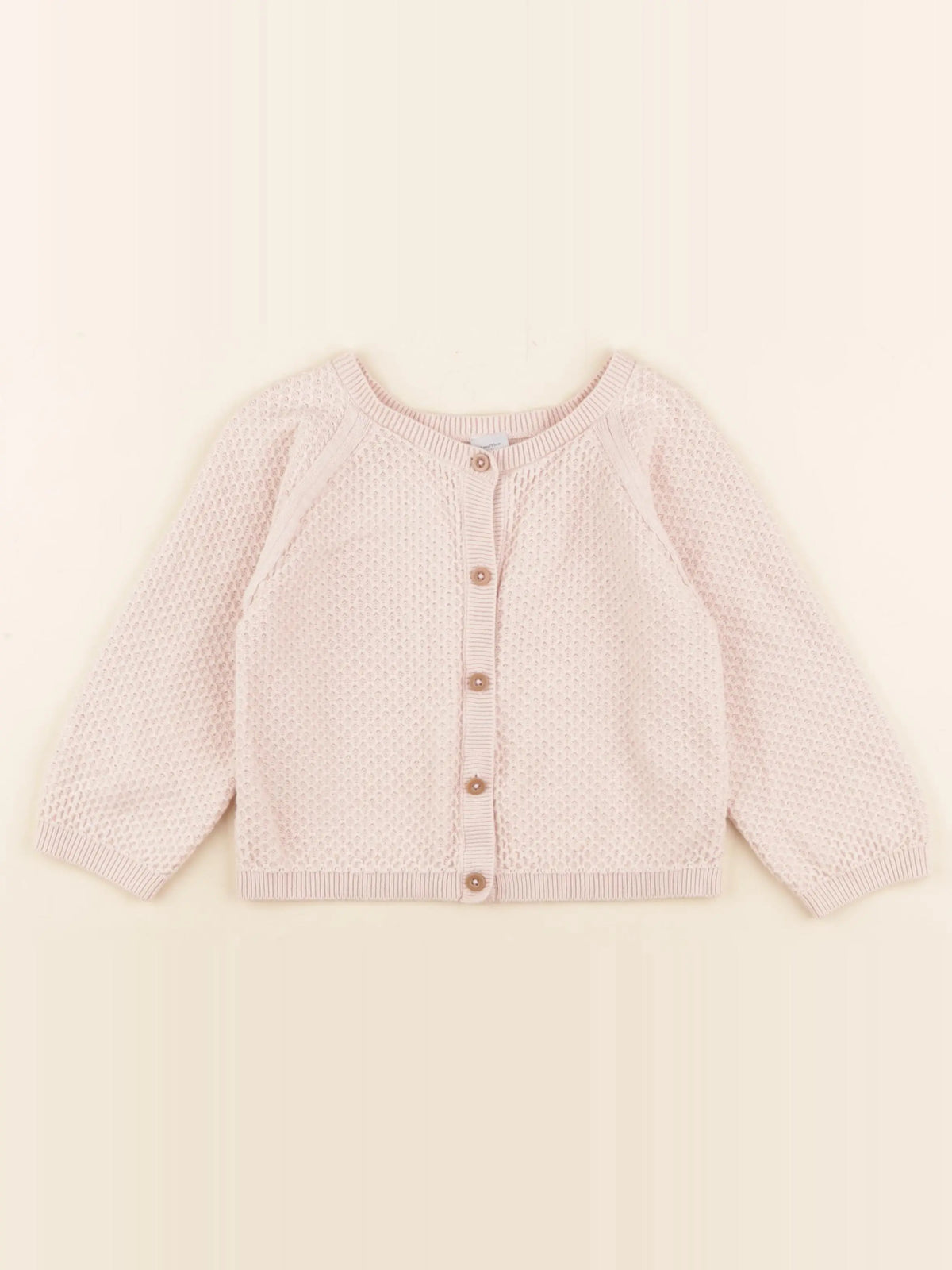 Petit Bateau - gilet rose - 3 ans