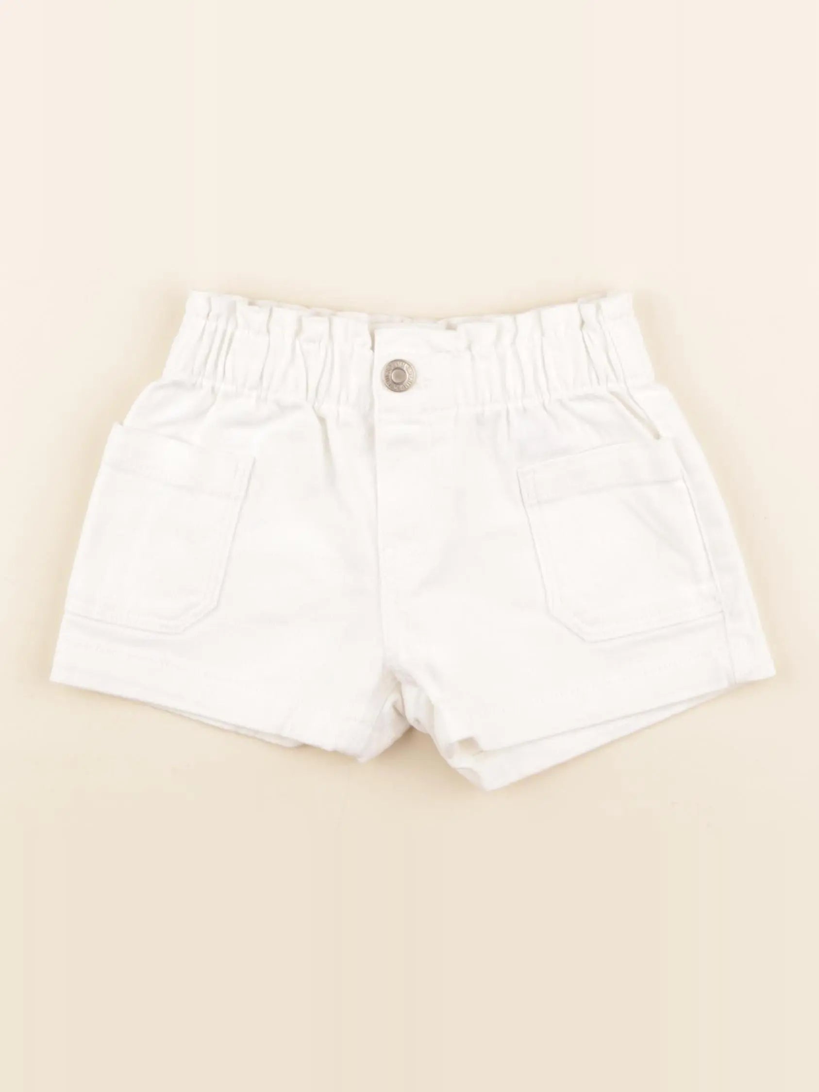 H&M - short blanc - 18/24 mois