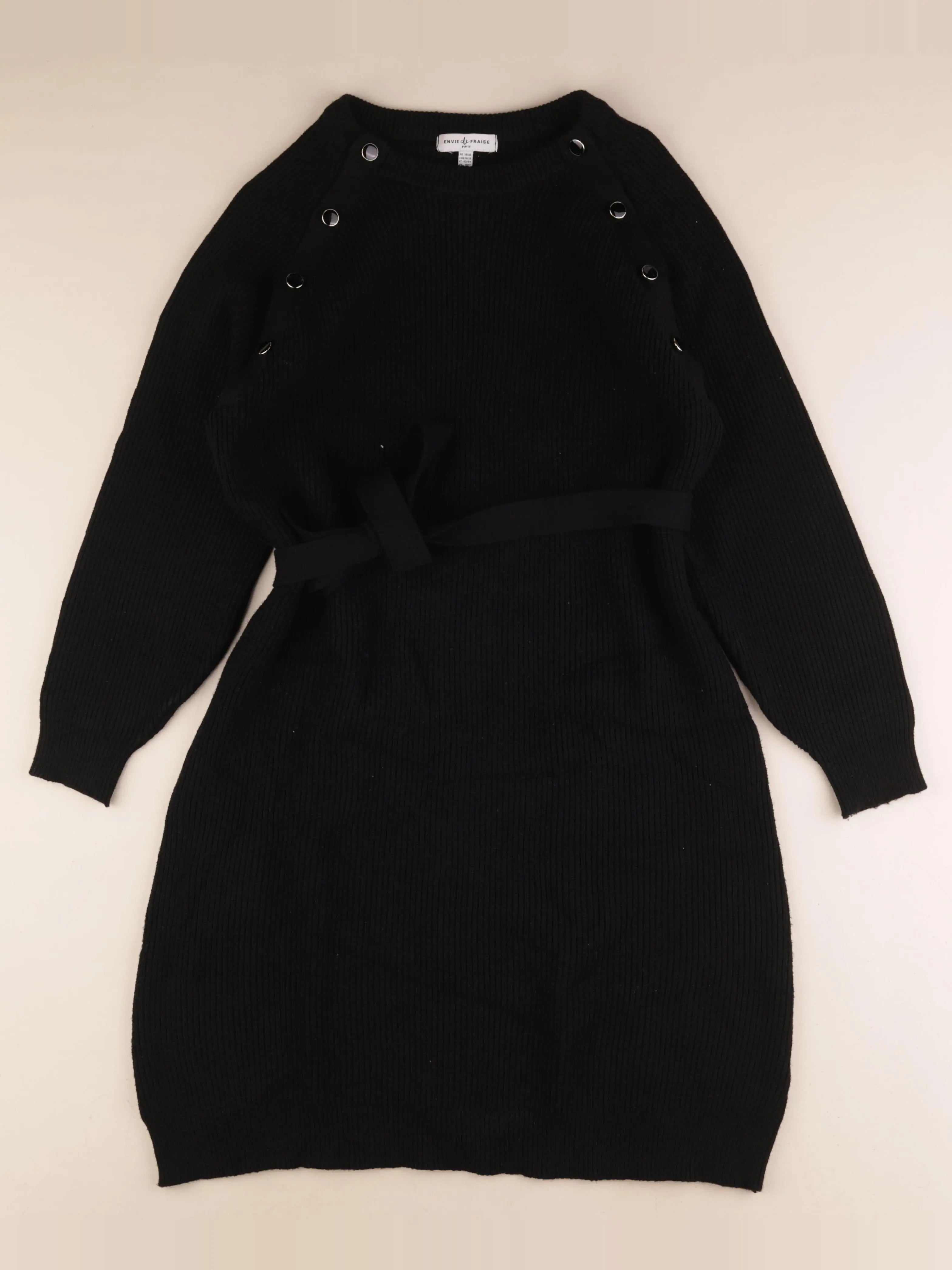 Envie de fraise - robe grossesse, allaitement noir - 38 à 40