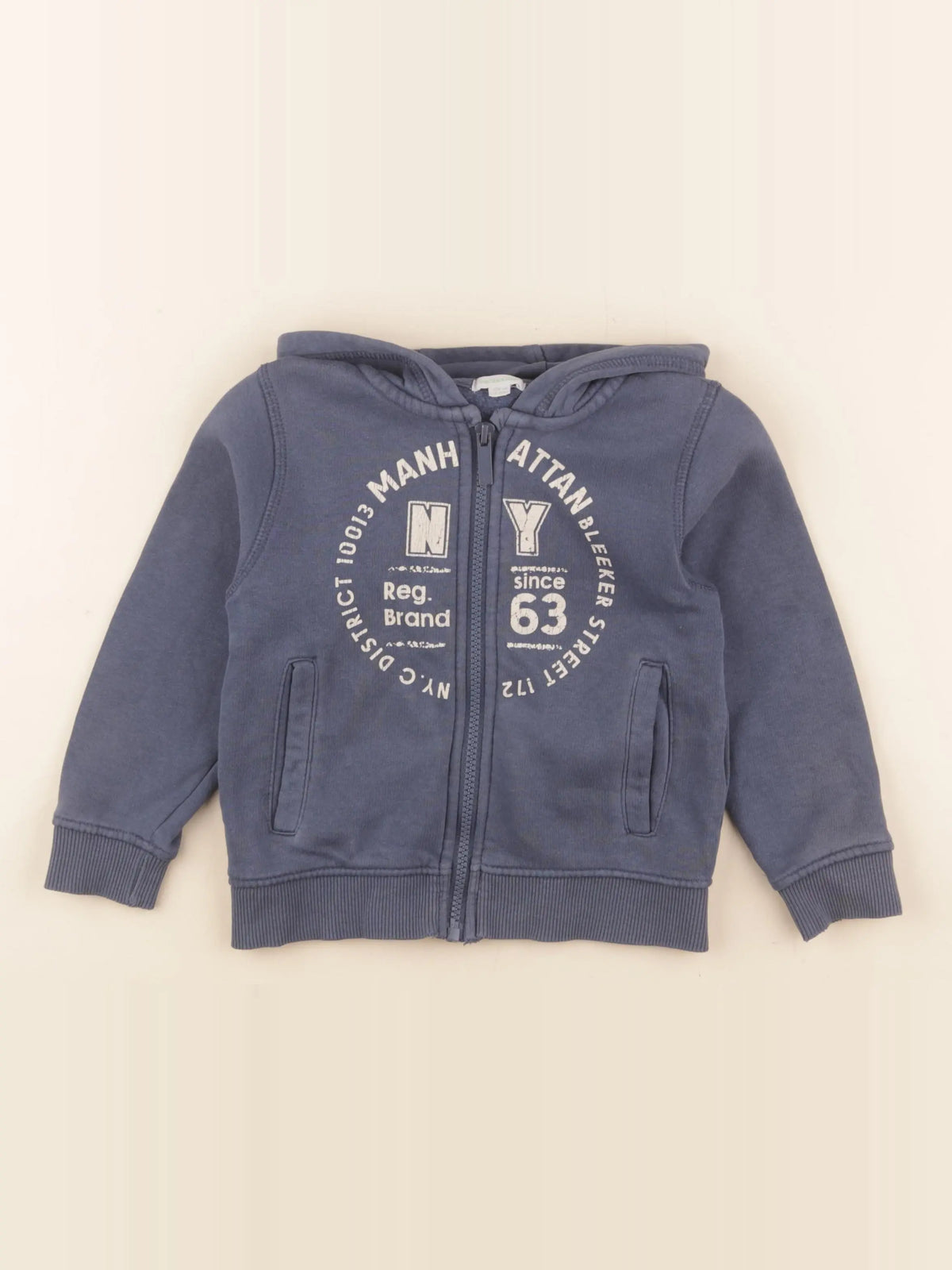 Vertbaudet - sweat bleu - 4 ans